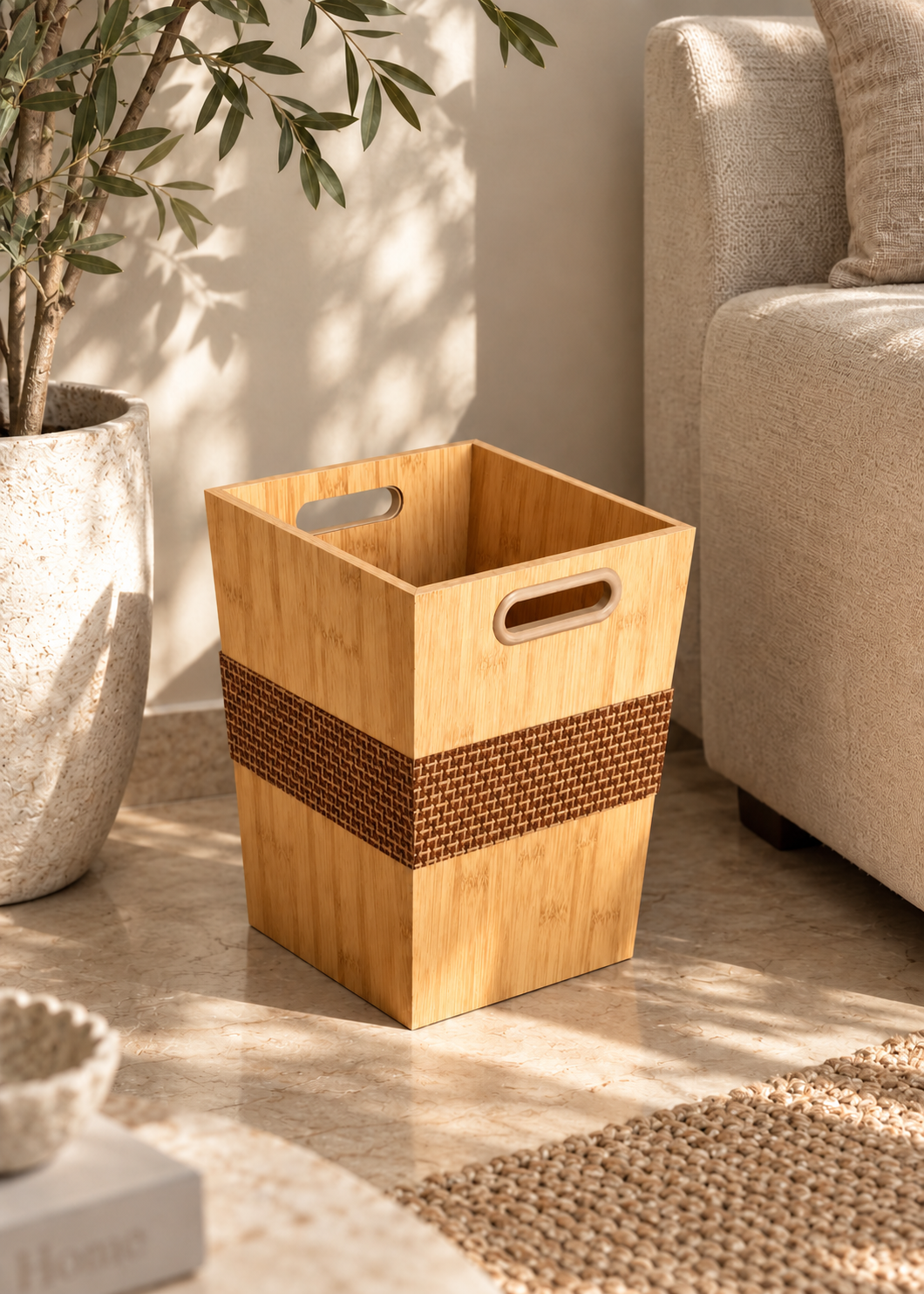 Oakley Wooden Dustbin