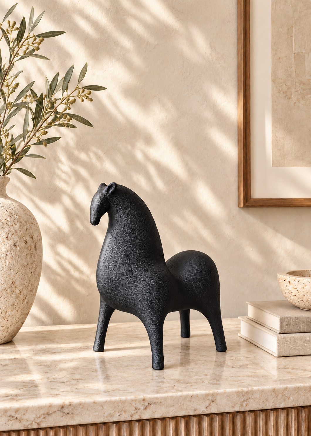 Marlow Black Horse Accent