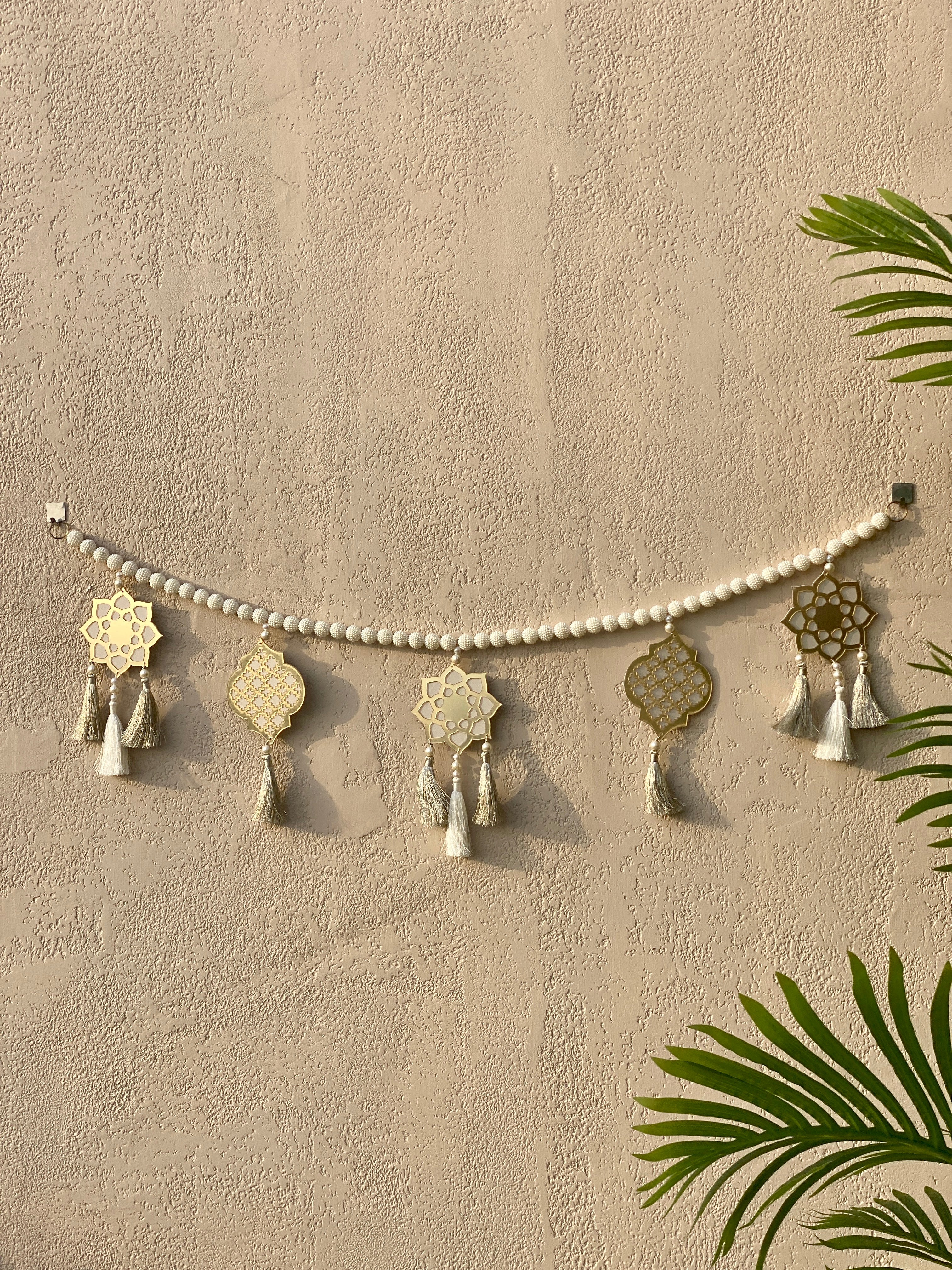 Traditional Motif Toran - Grey