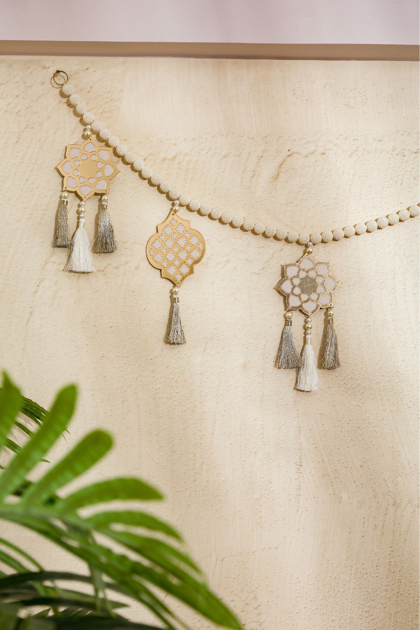 Traditional Motif Toran - Grey