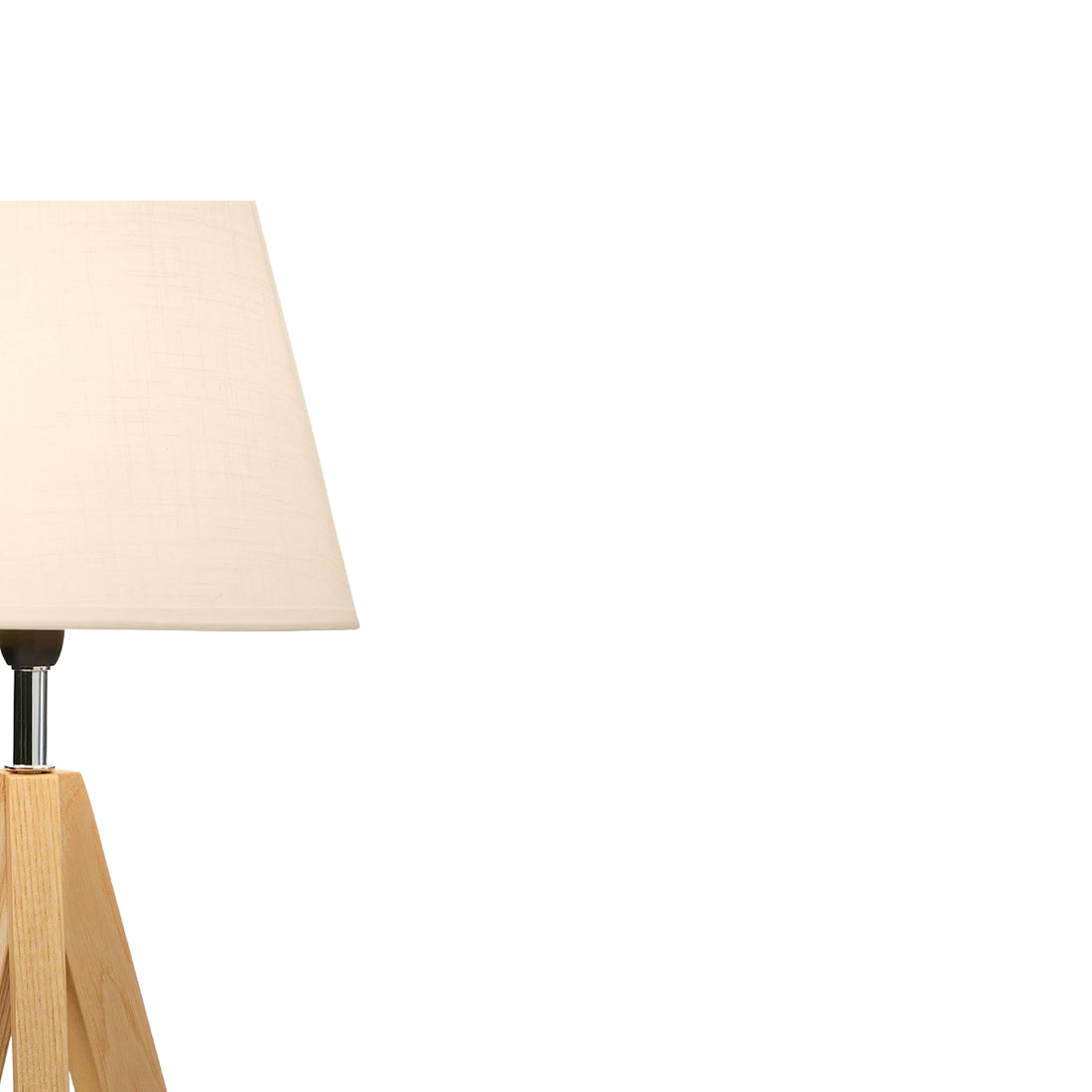 Wooden Table Lamp WIth Shade