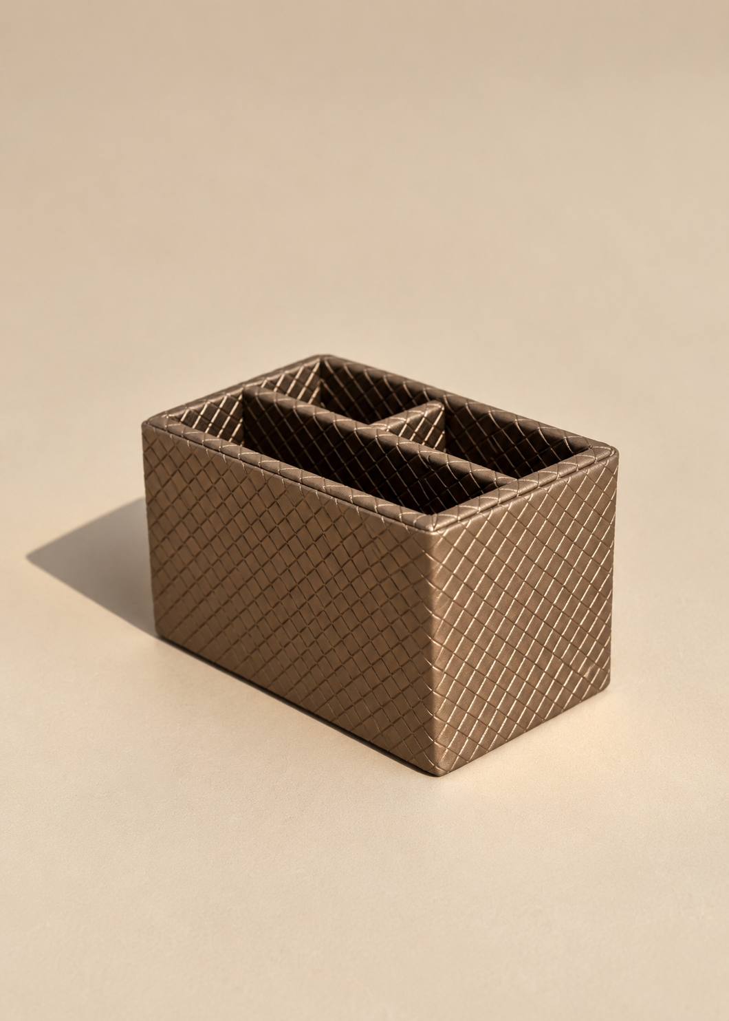 Braided Brown Cutlery Holder