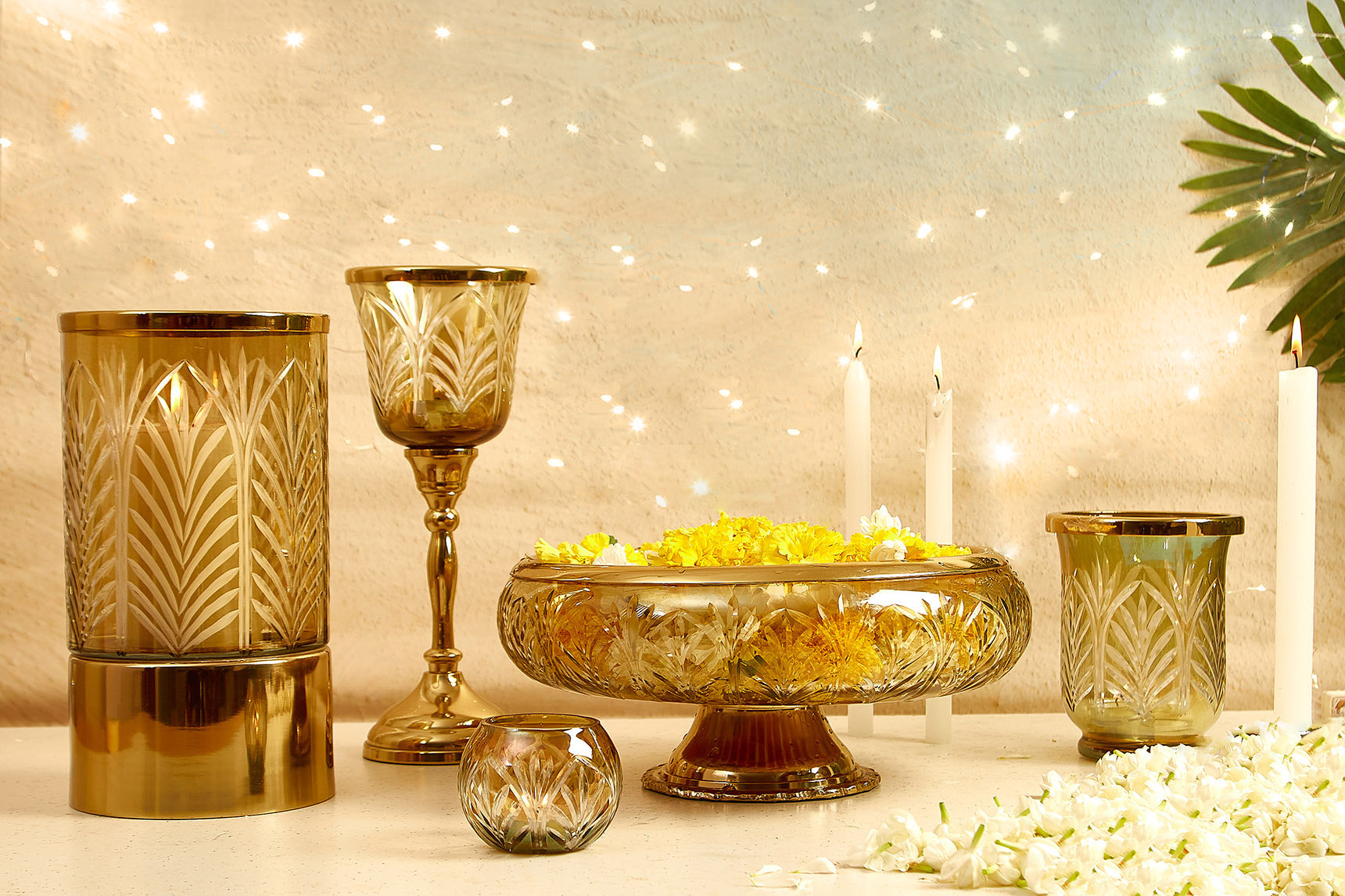 Mayra Glass Votive Holder Chalice