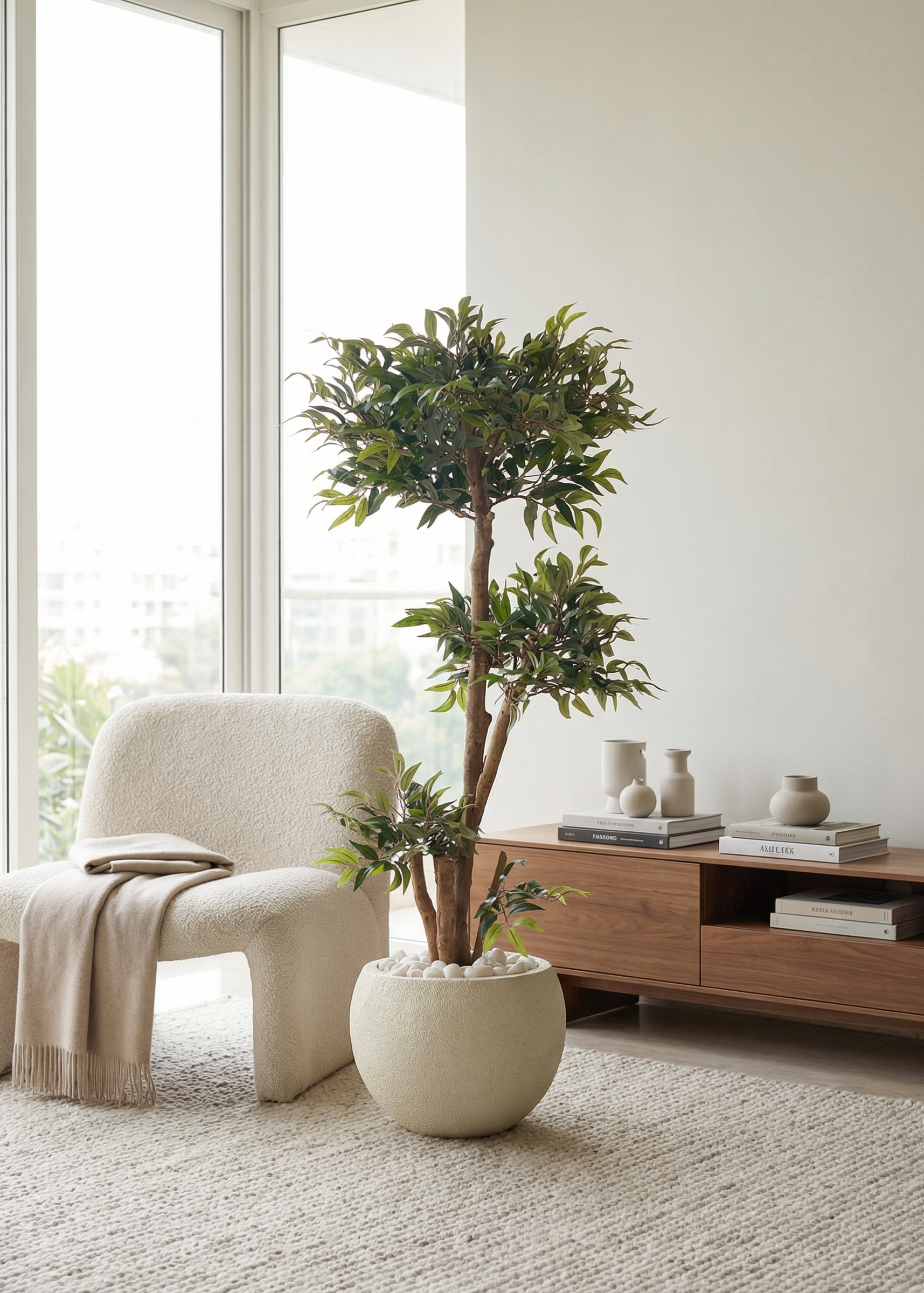 Artificial Ruscus Lush Plant - 4 Feet