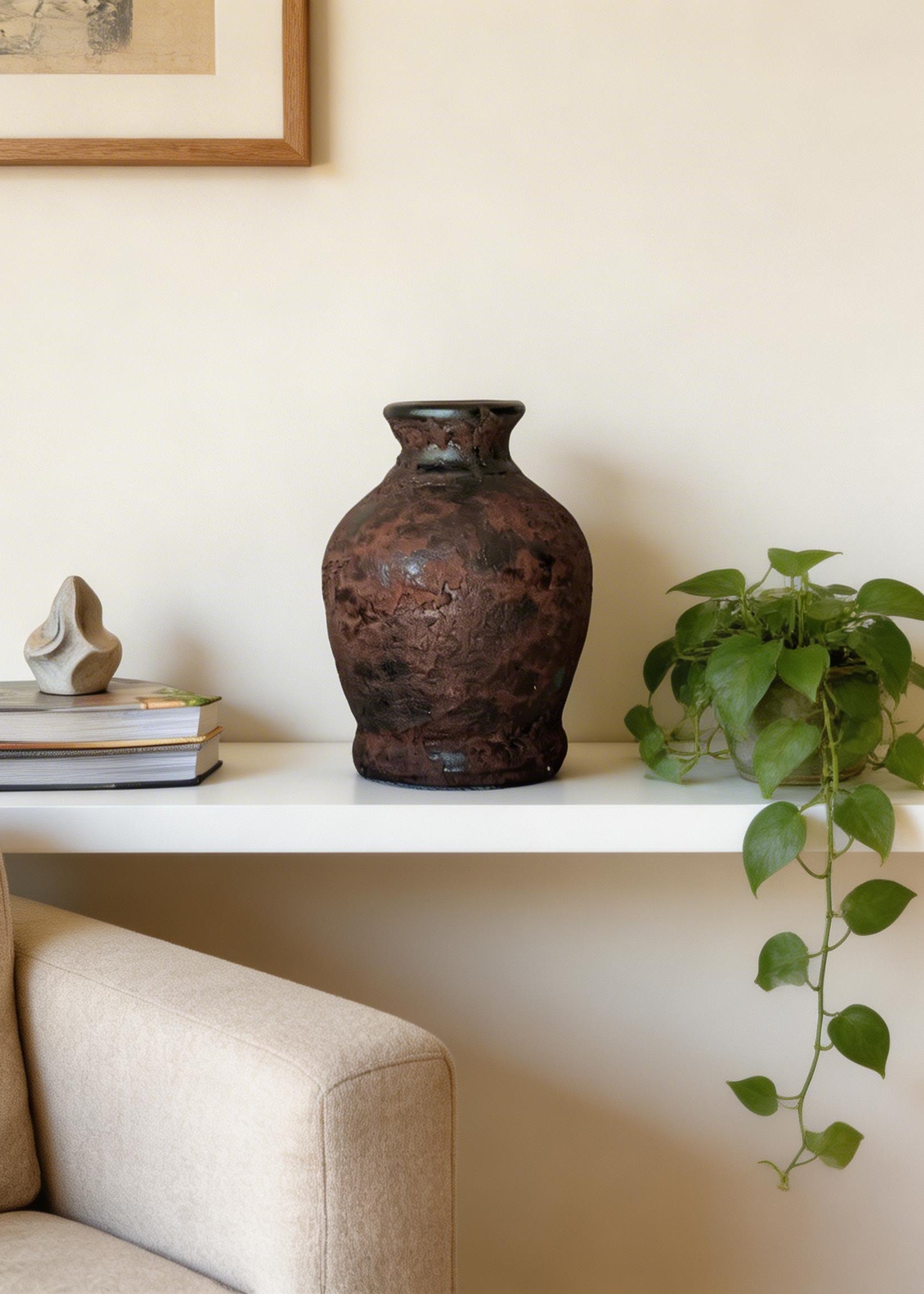 Mudstone Rustic Terracotta Vase - Small