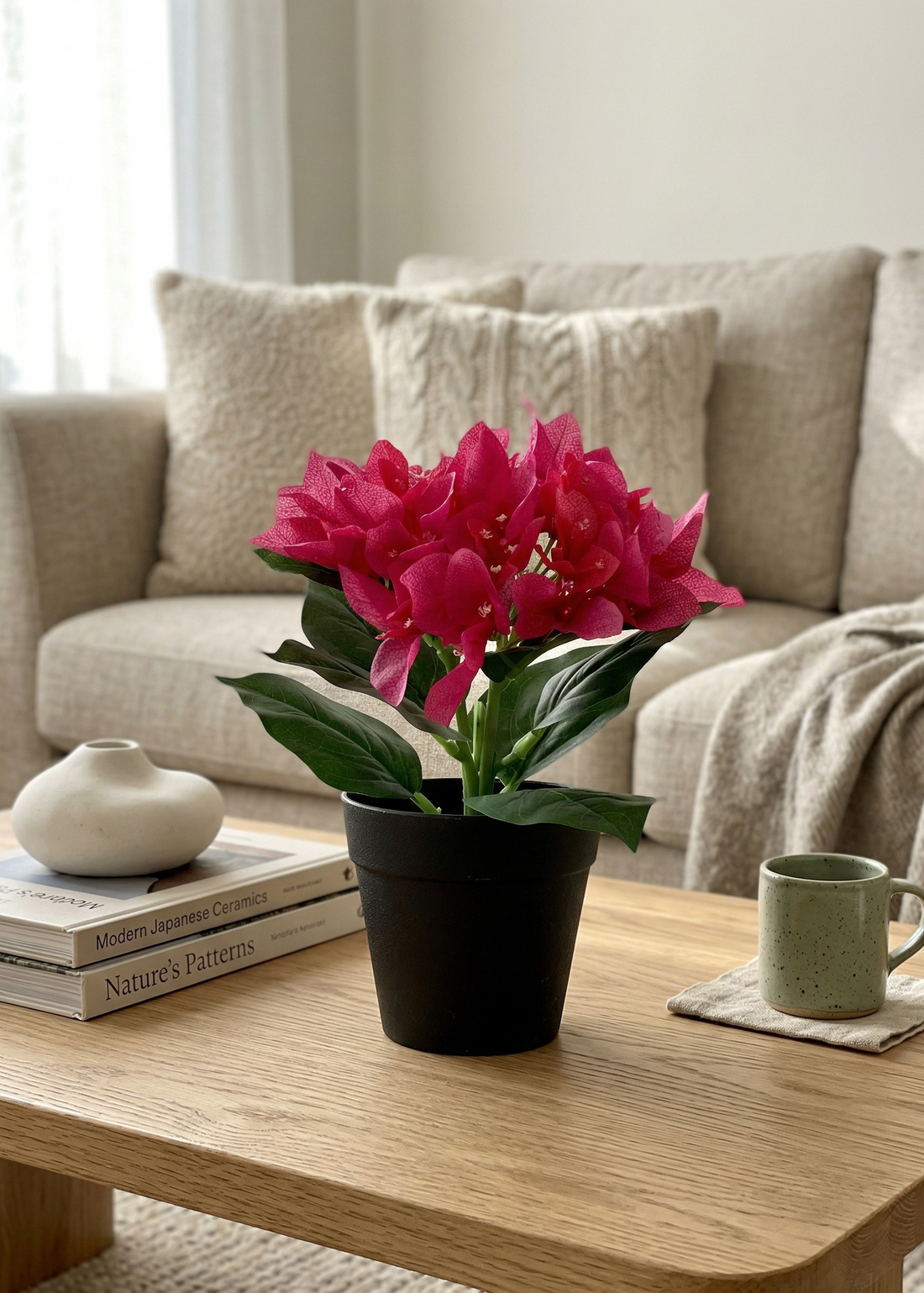 Artificial Pink Bougainvillea Plant