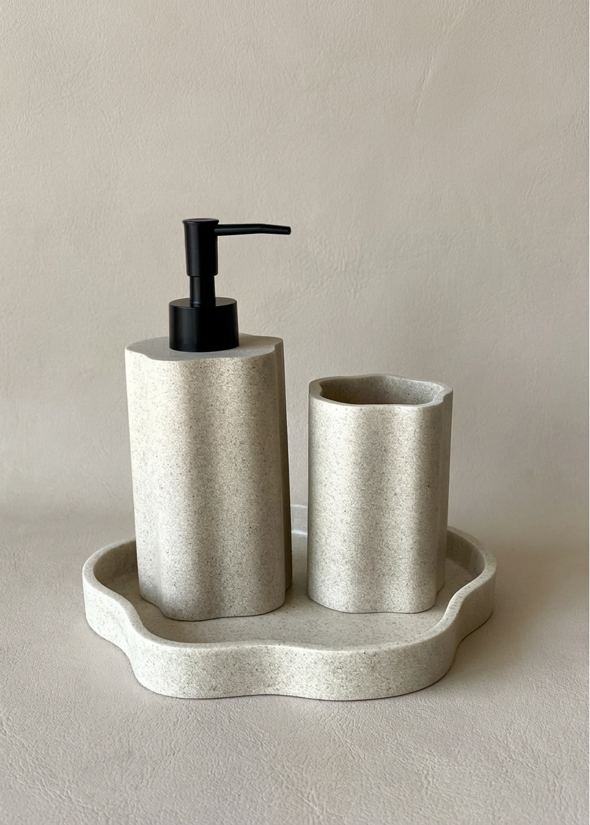 Dune Bathroom Set – (Set of 3)