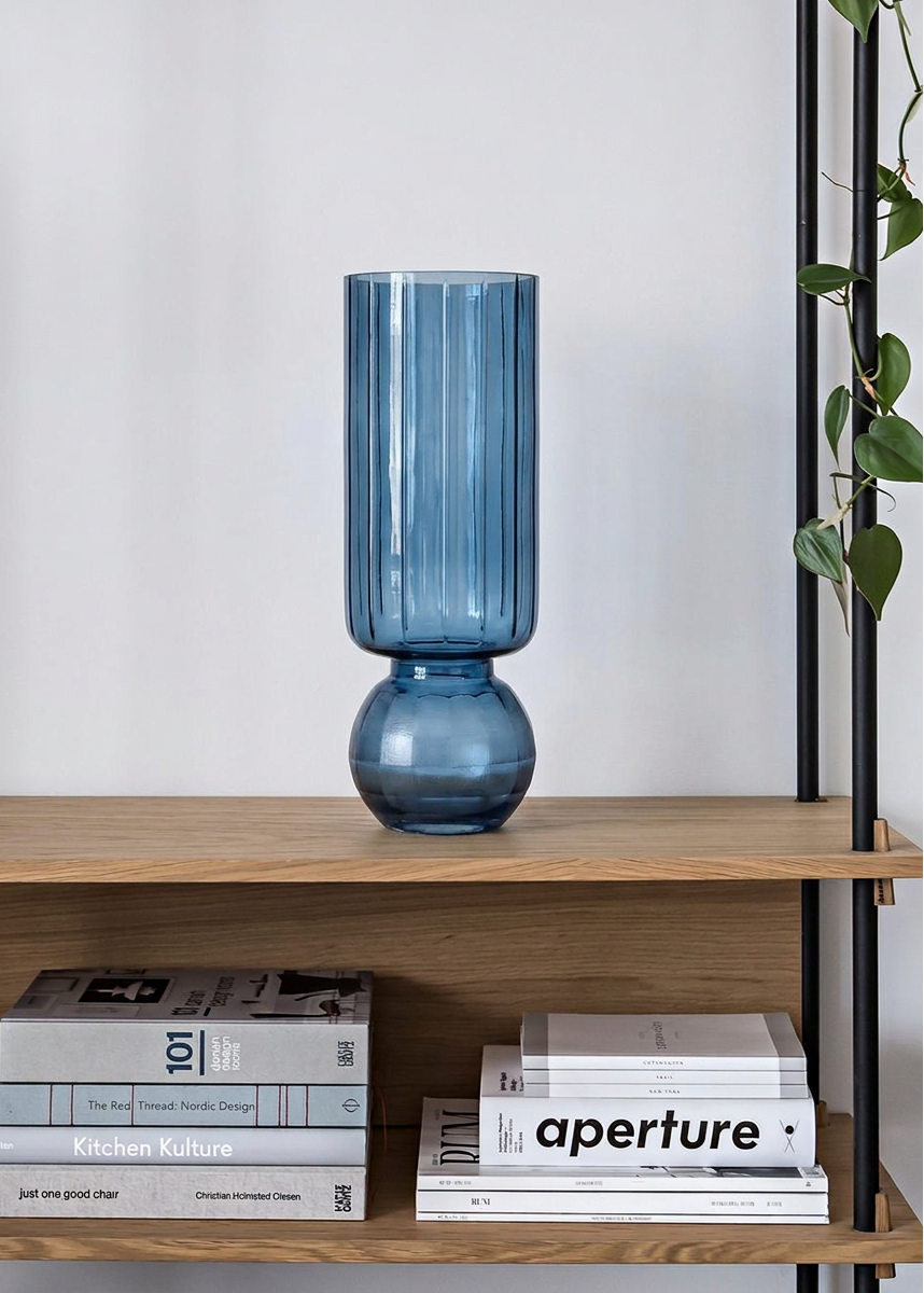 Pedestal Glass Vase – Large