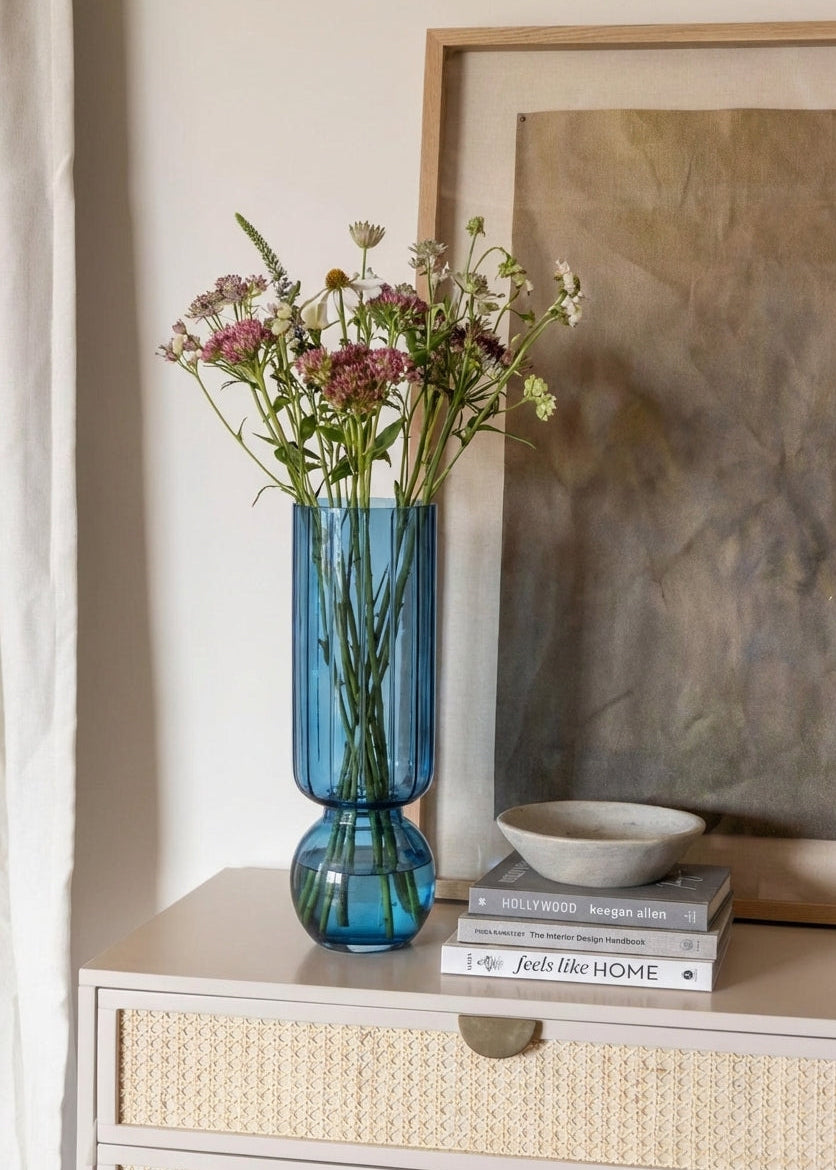 Pedestal Glass Vase – Large