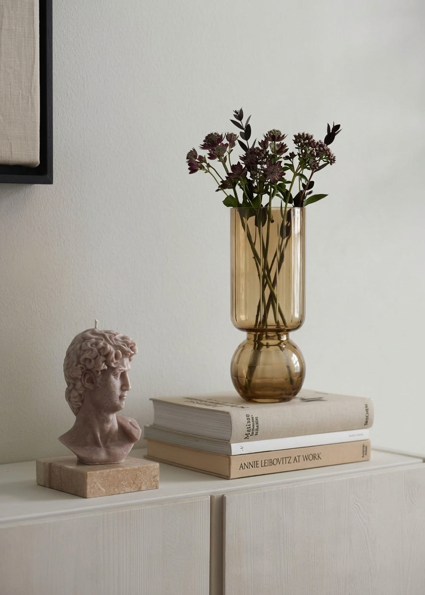 Pedestal Glass Vase – Medium