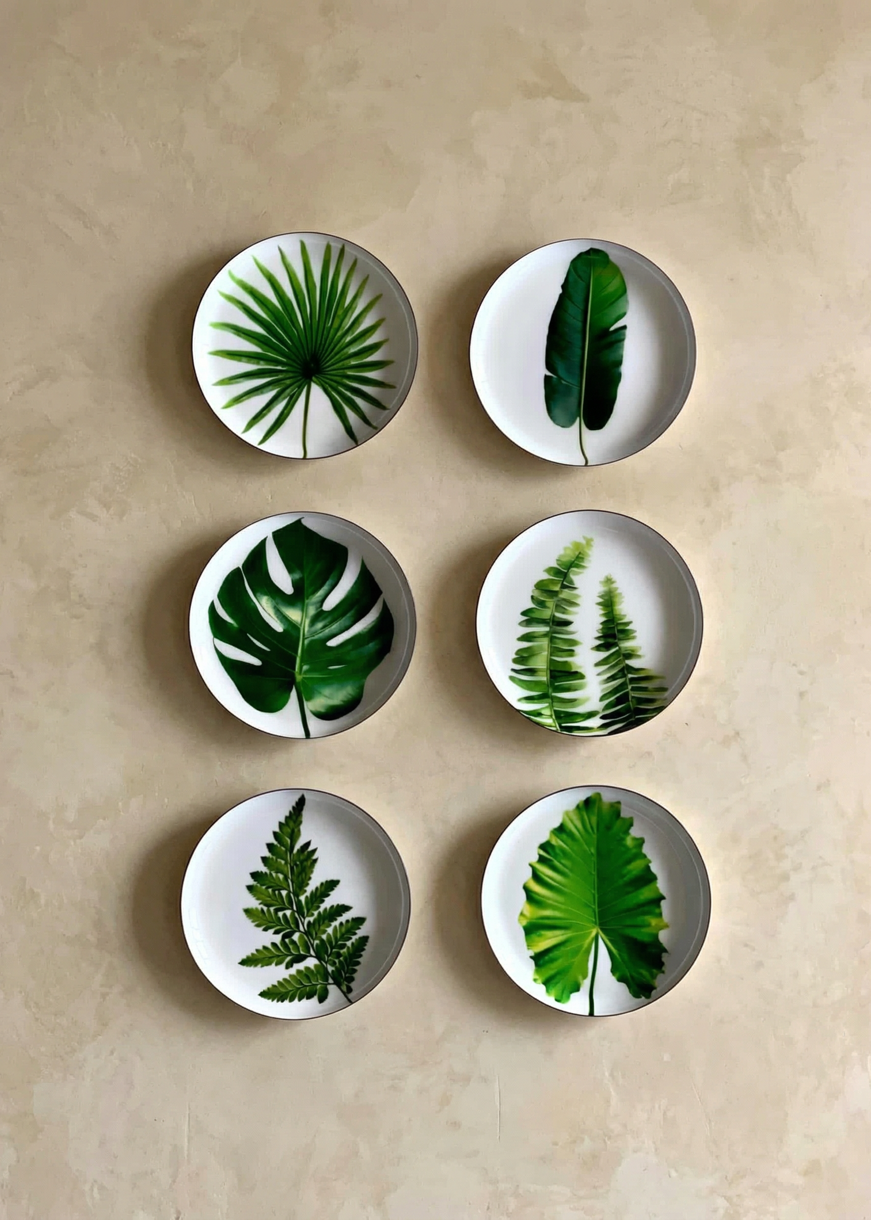 Botanic Wall Plates (Set of 6)