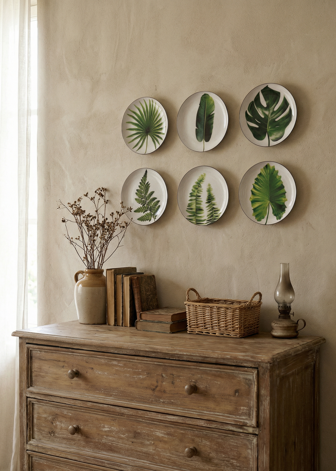 Botanic Wall Plates (Set of 6)