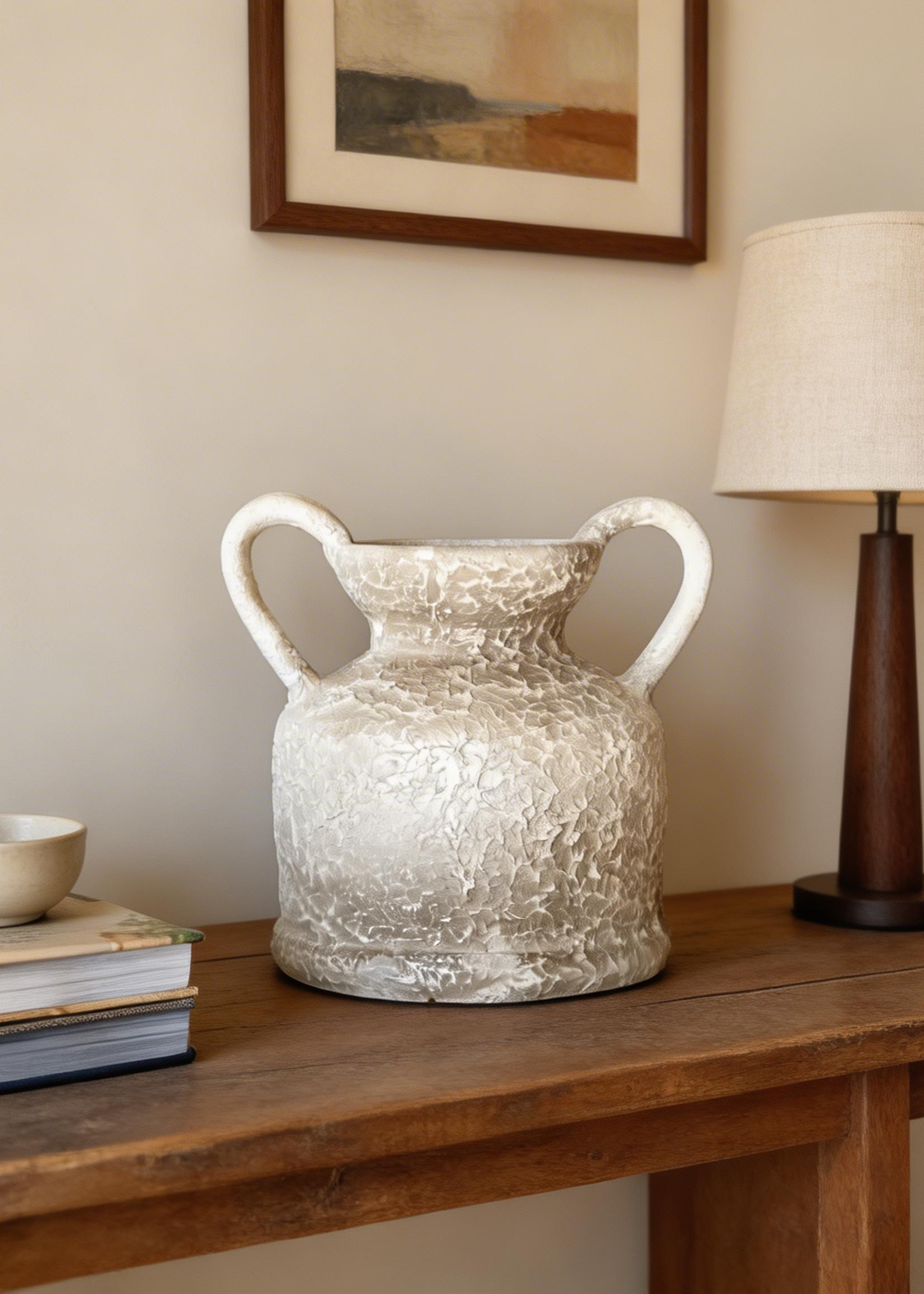 Cera Rustic Terracotta Vase - Medium