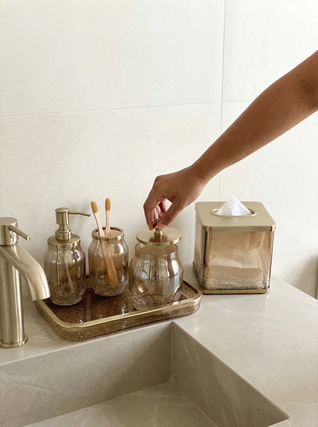 Imperium Gold Bath set - (Set of 4)