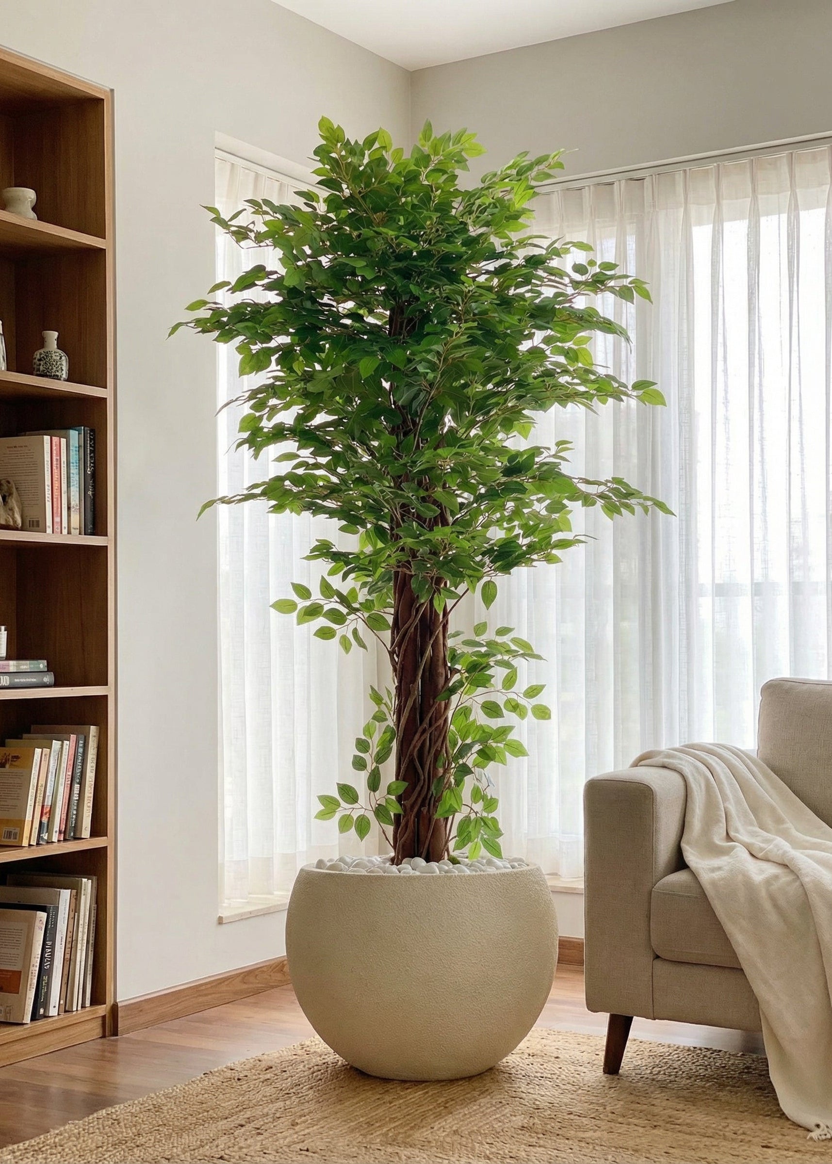 Artificial Ficus Majora Plant - 6 Feet