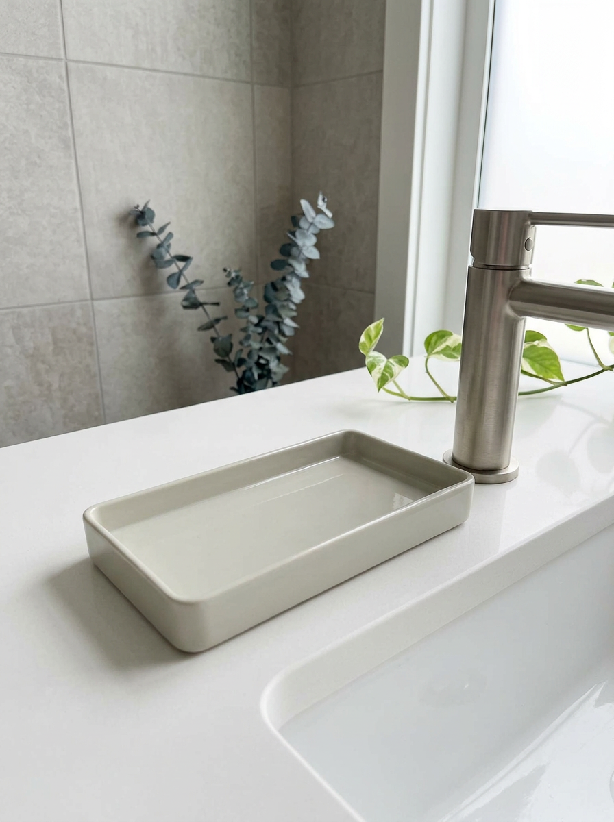 Chaton Bathroom Tray - Beige