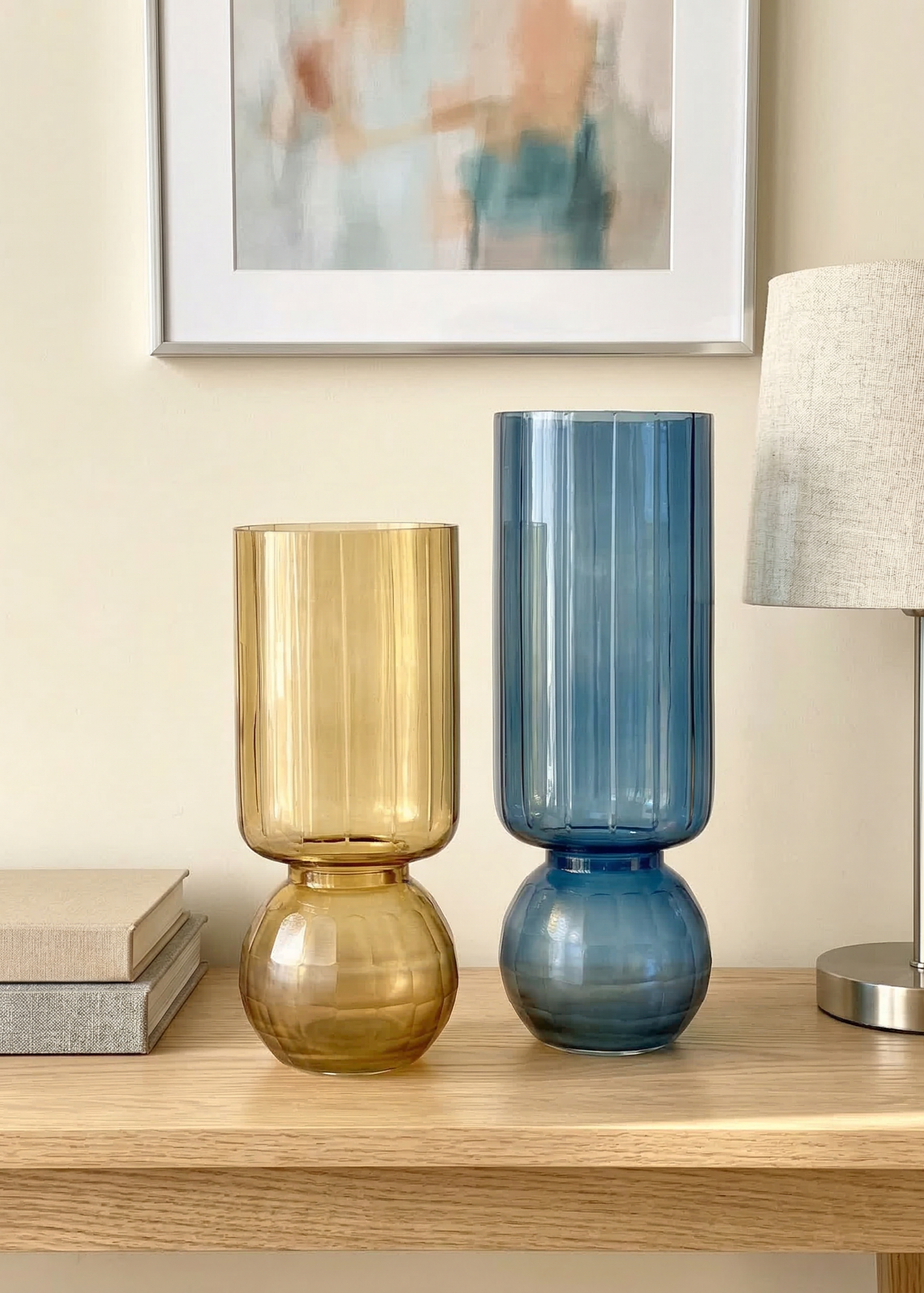 Pedestal Glass Vase – Medium