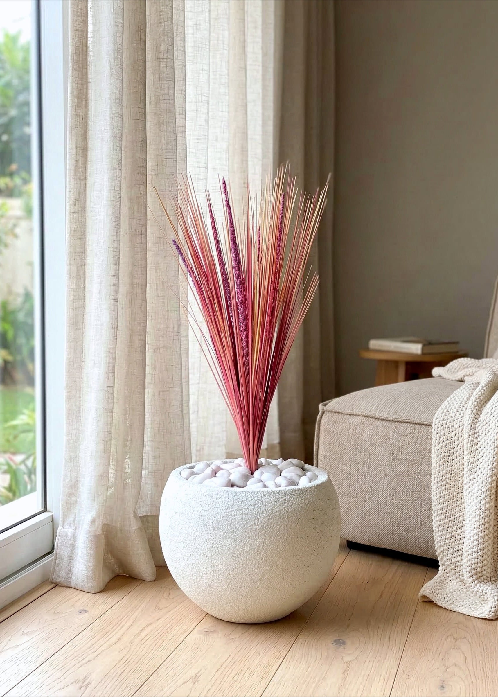 Artificial Purple Pampas Bunch - 2 Feet