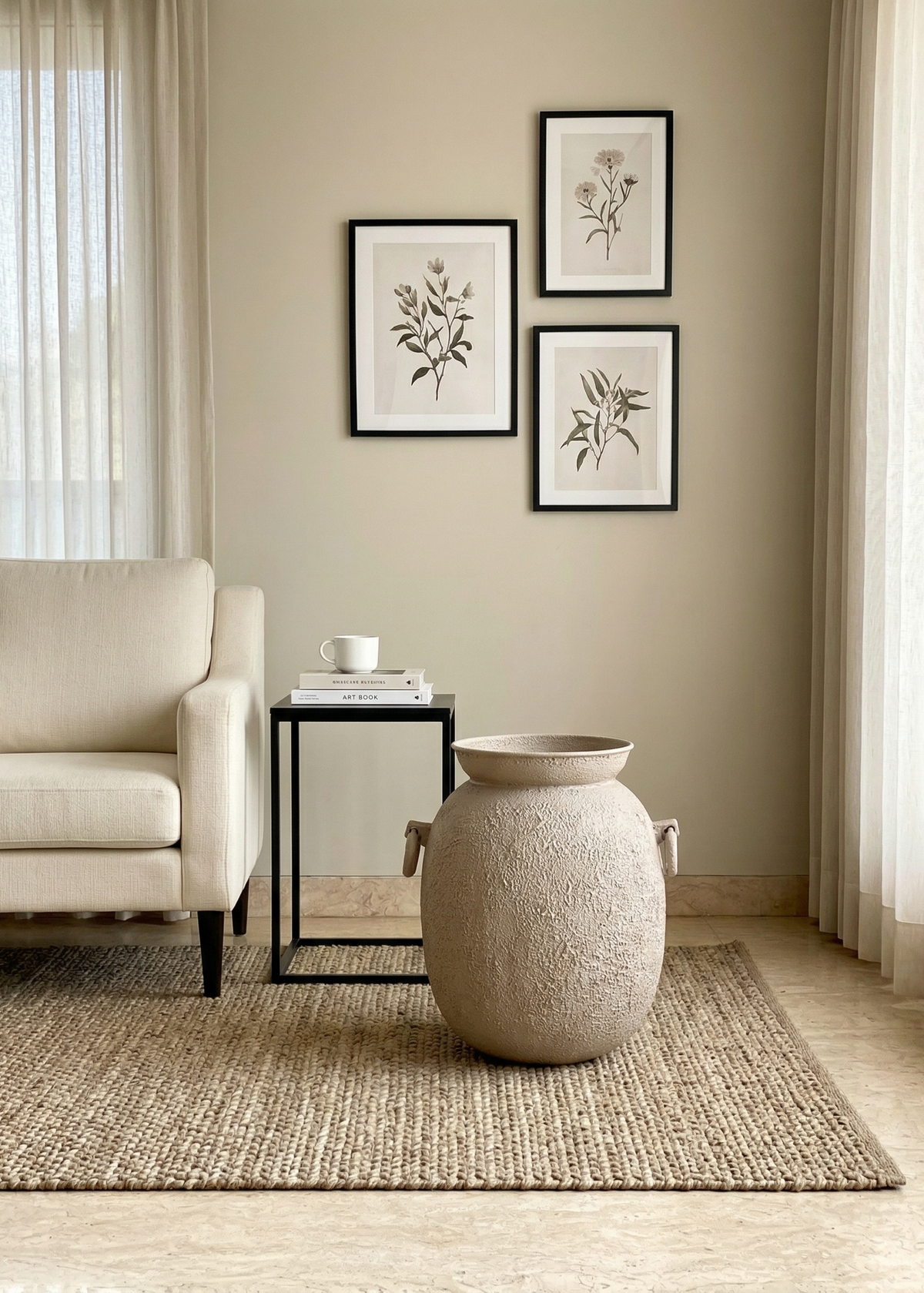 Claystone Urna Planter