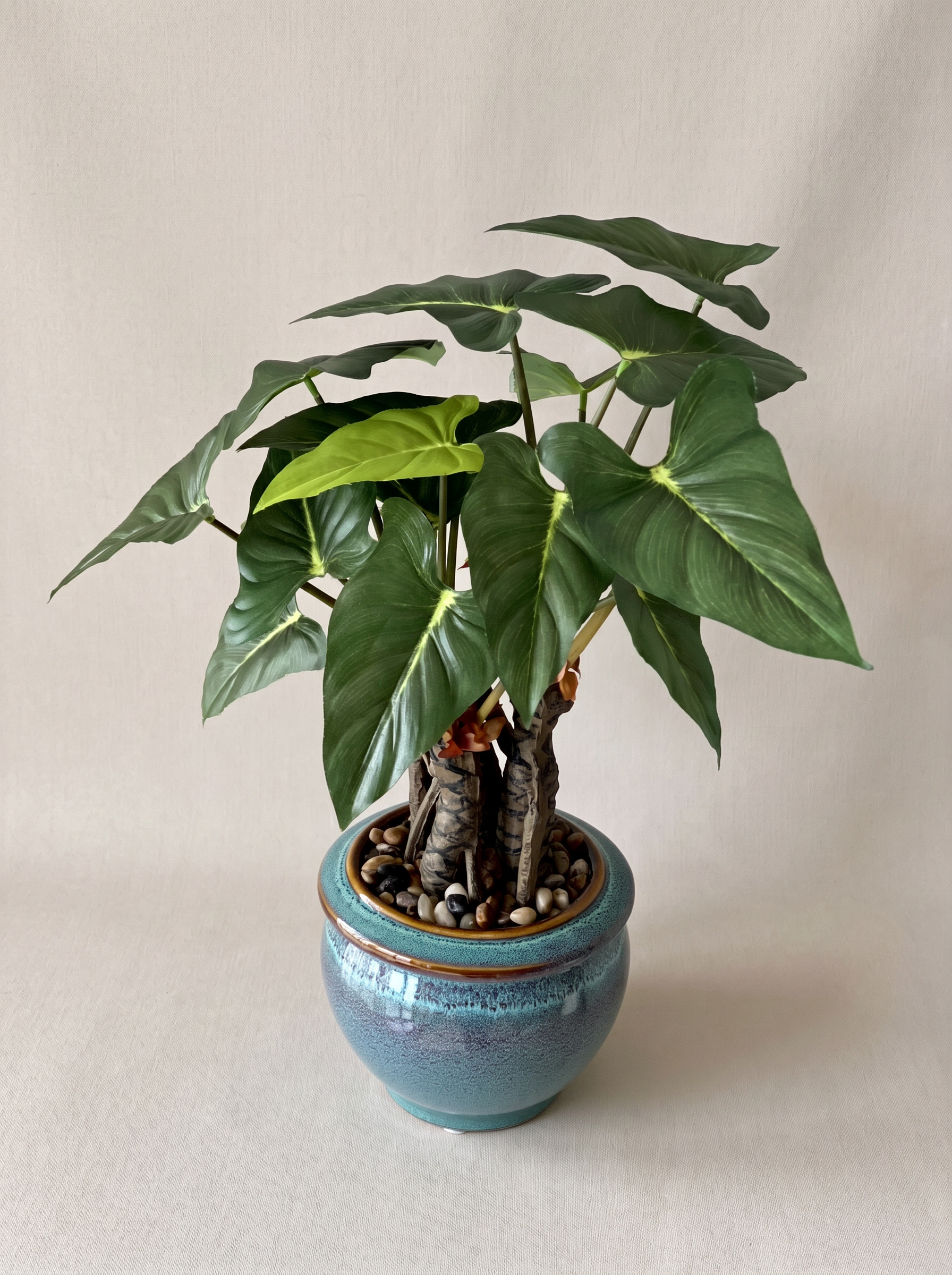 Artificial Tropical Alocasia Plant – 1.5 Feet