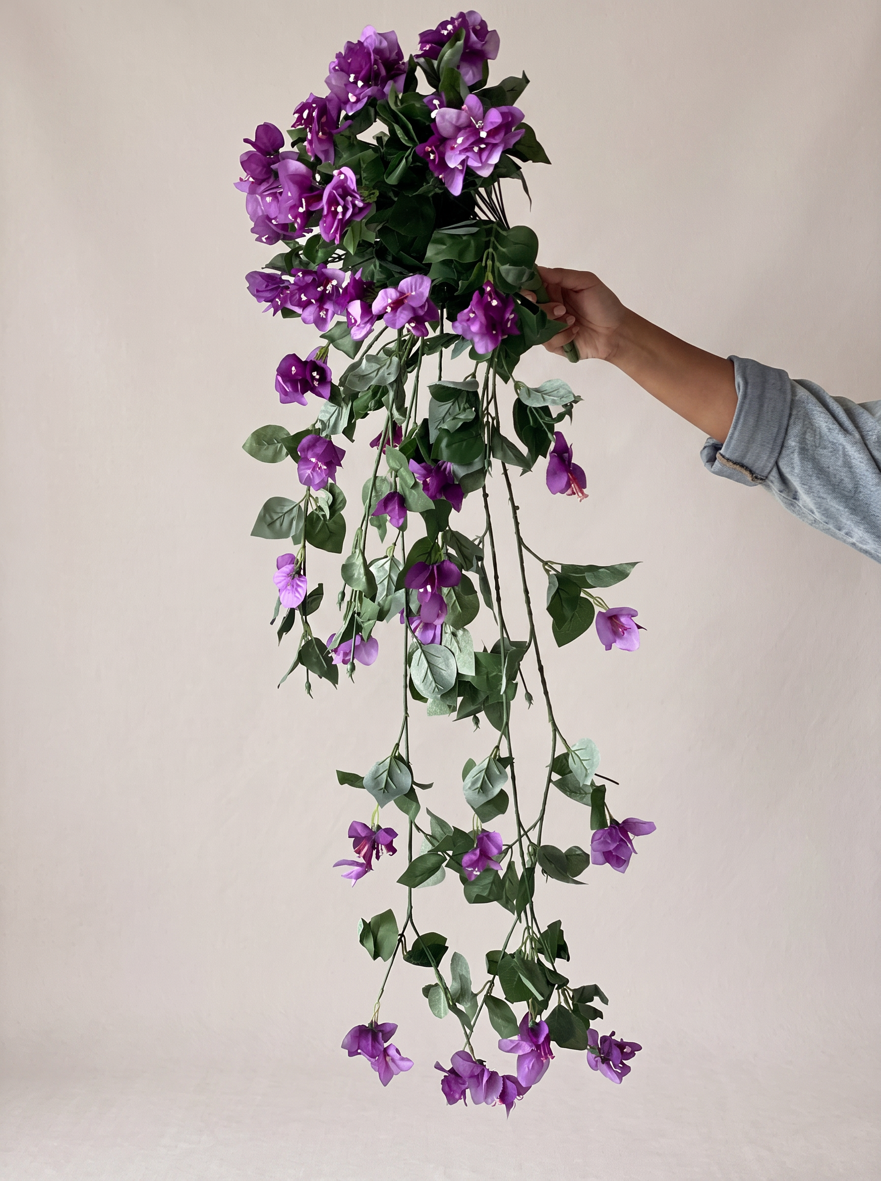 Artificial Purple Bougainvillea Vine Plant