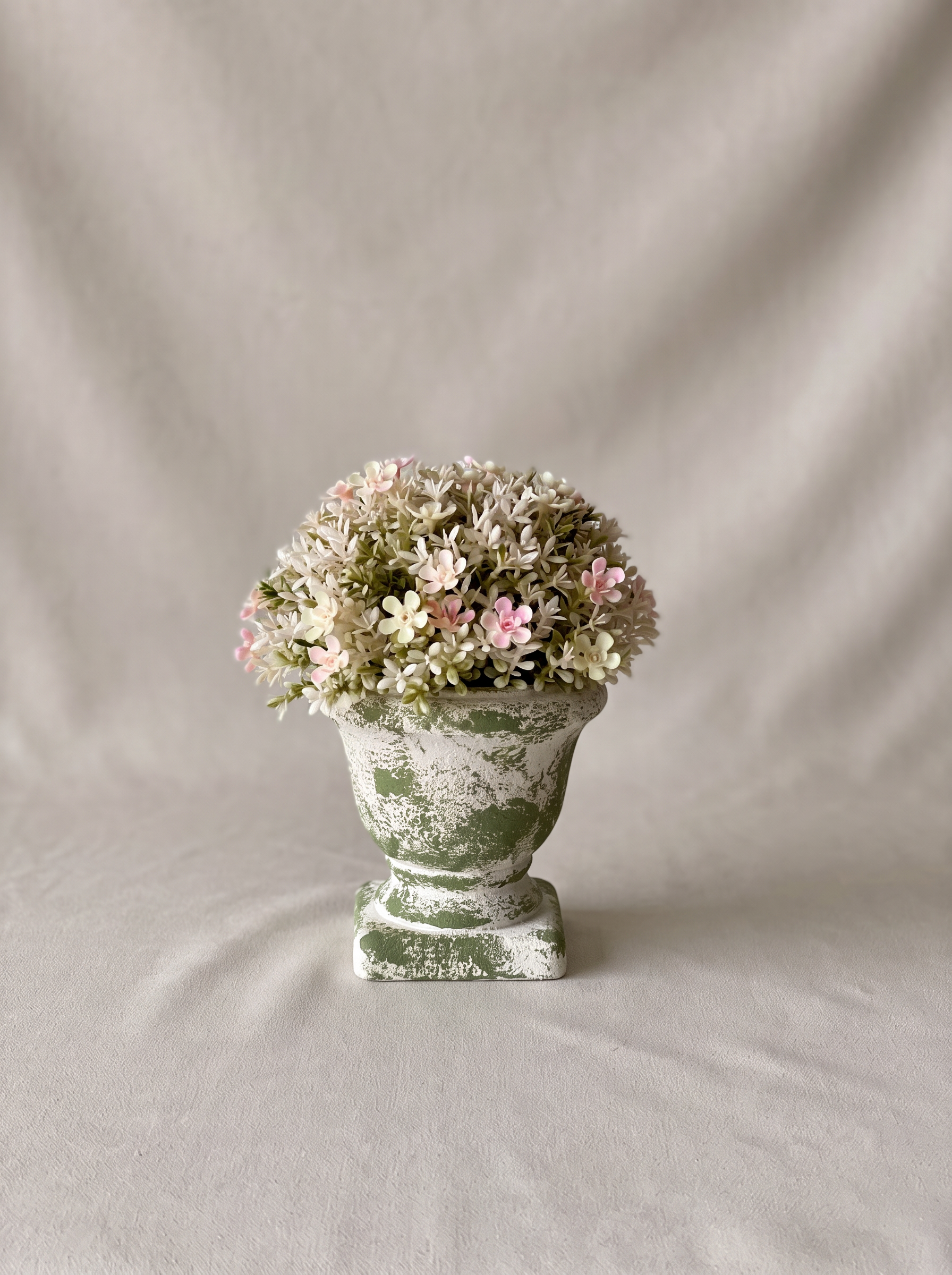 Artificial Fiora Mini Ball Plant – Blush Pink