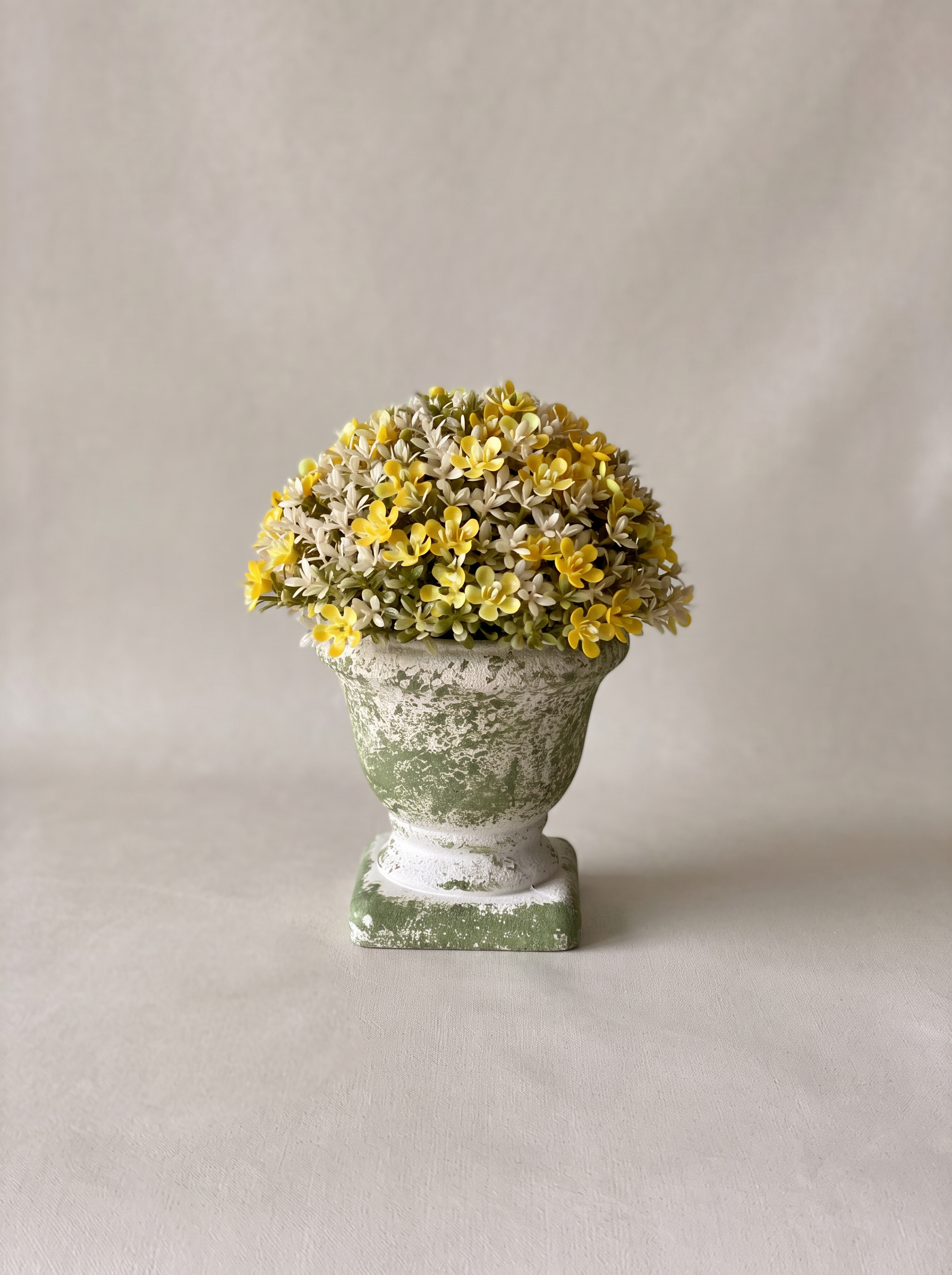 Artificial Fiora Mini Ball Plant – Sunshine Yellow
