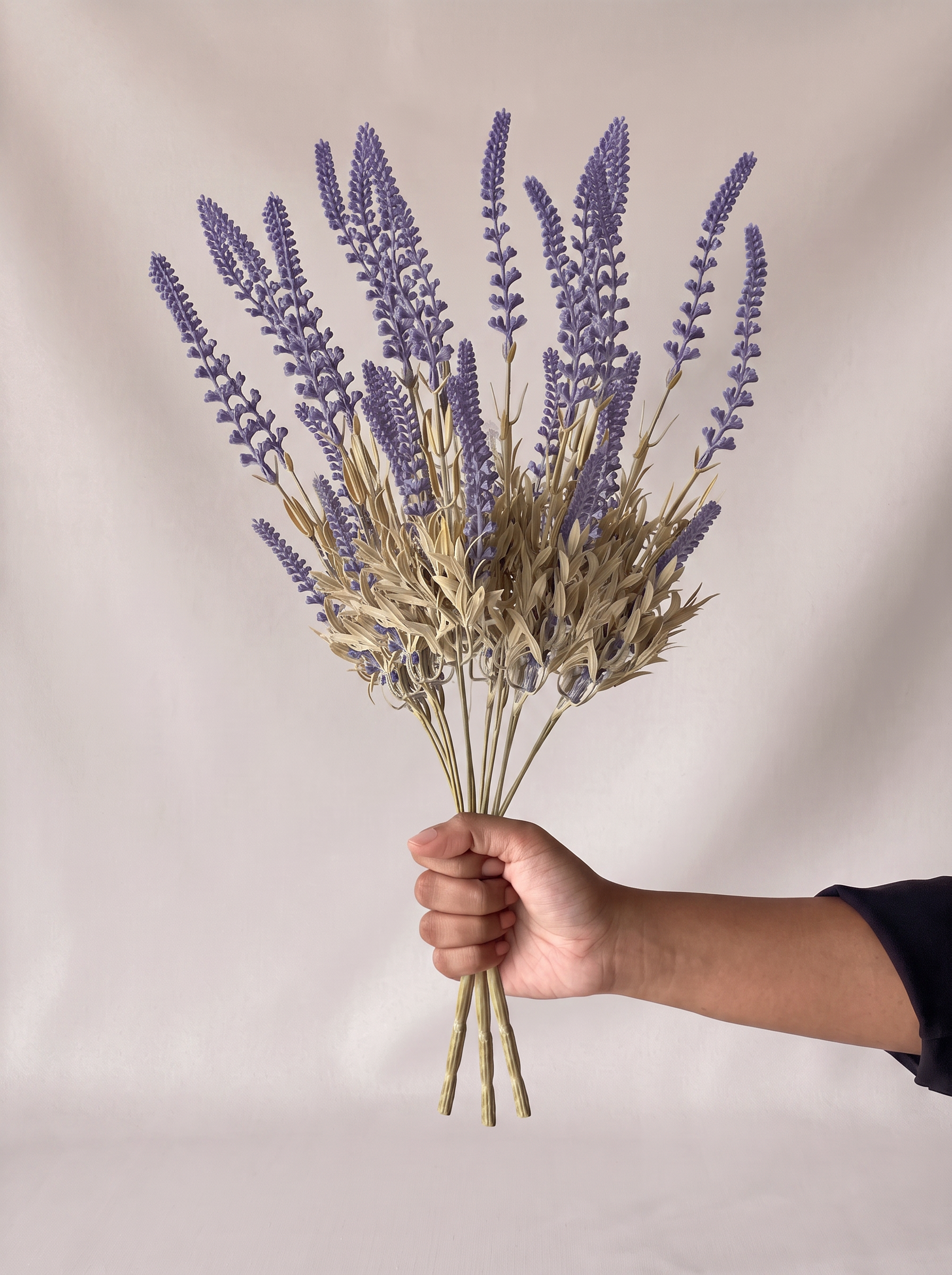Artificial Country Lavender Bush - Set of 3