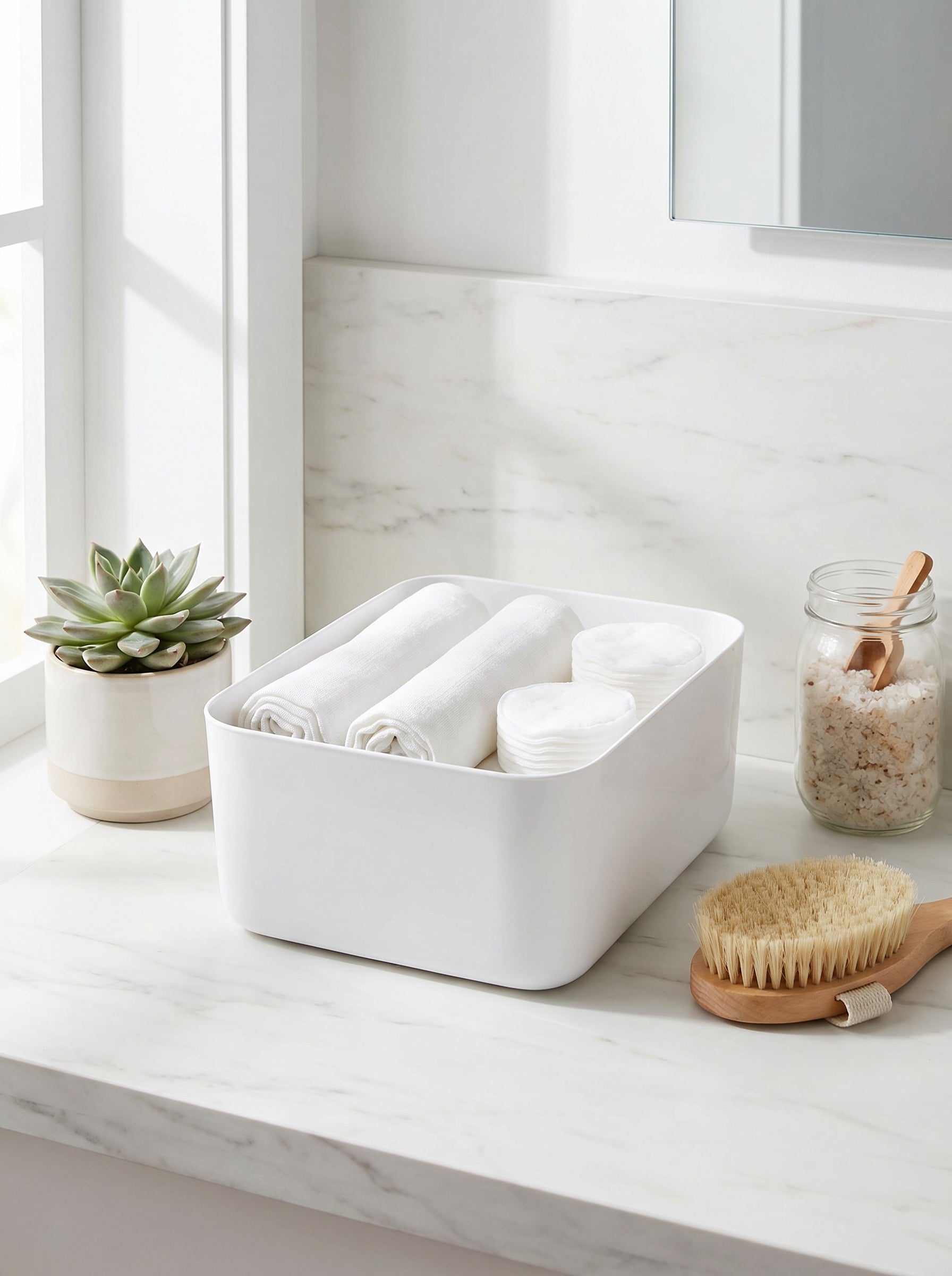 PP Big Storage Basket - White