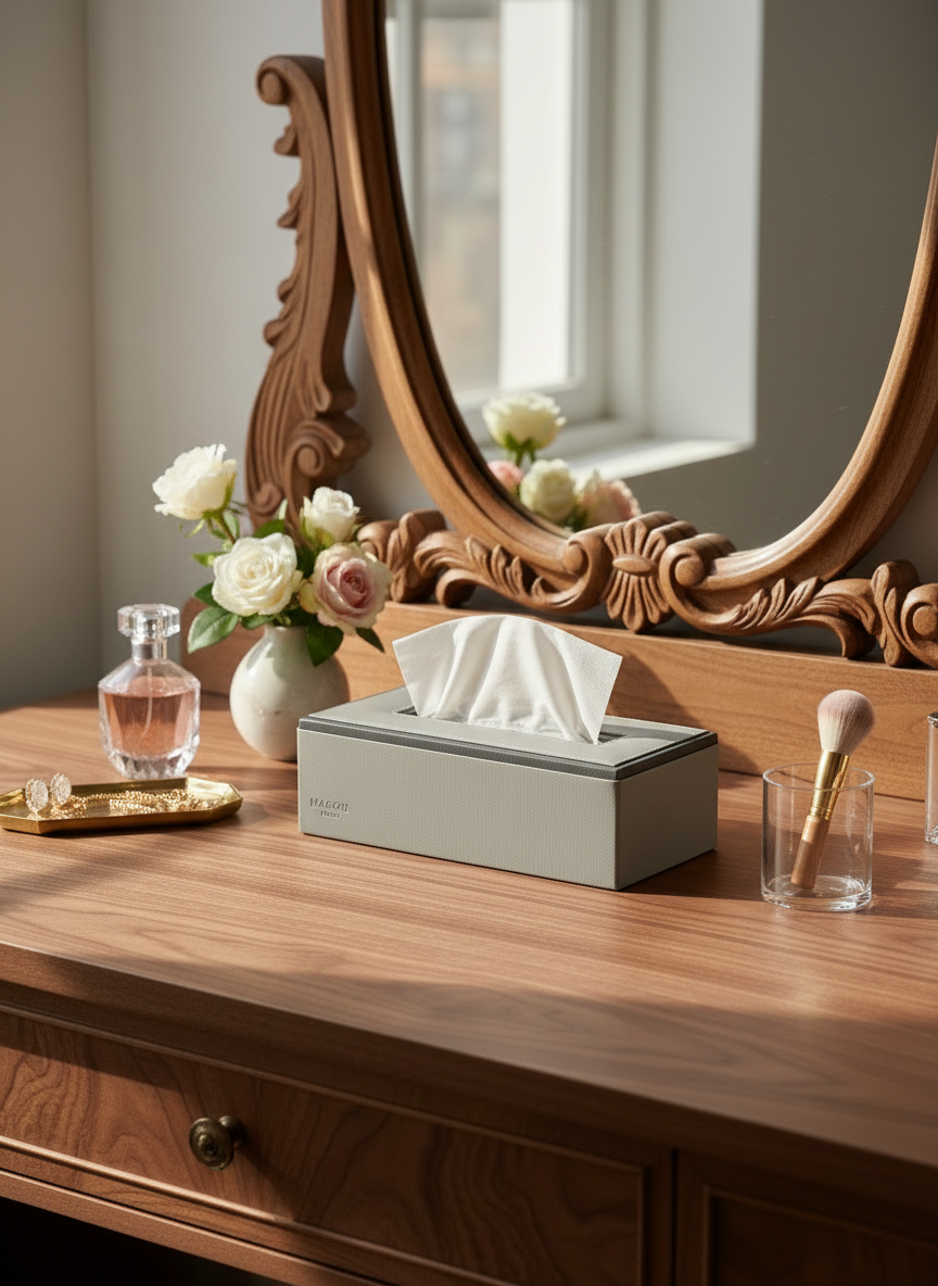 Naples Grey Tissue Box