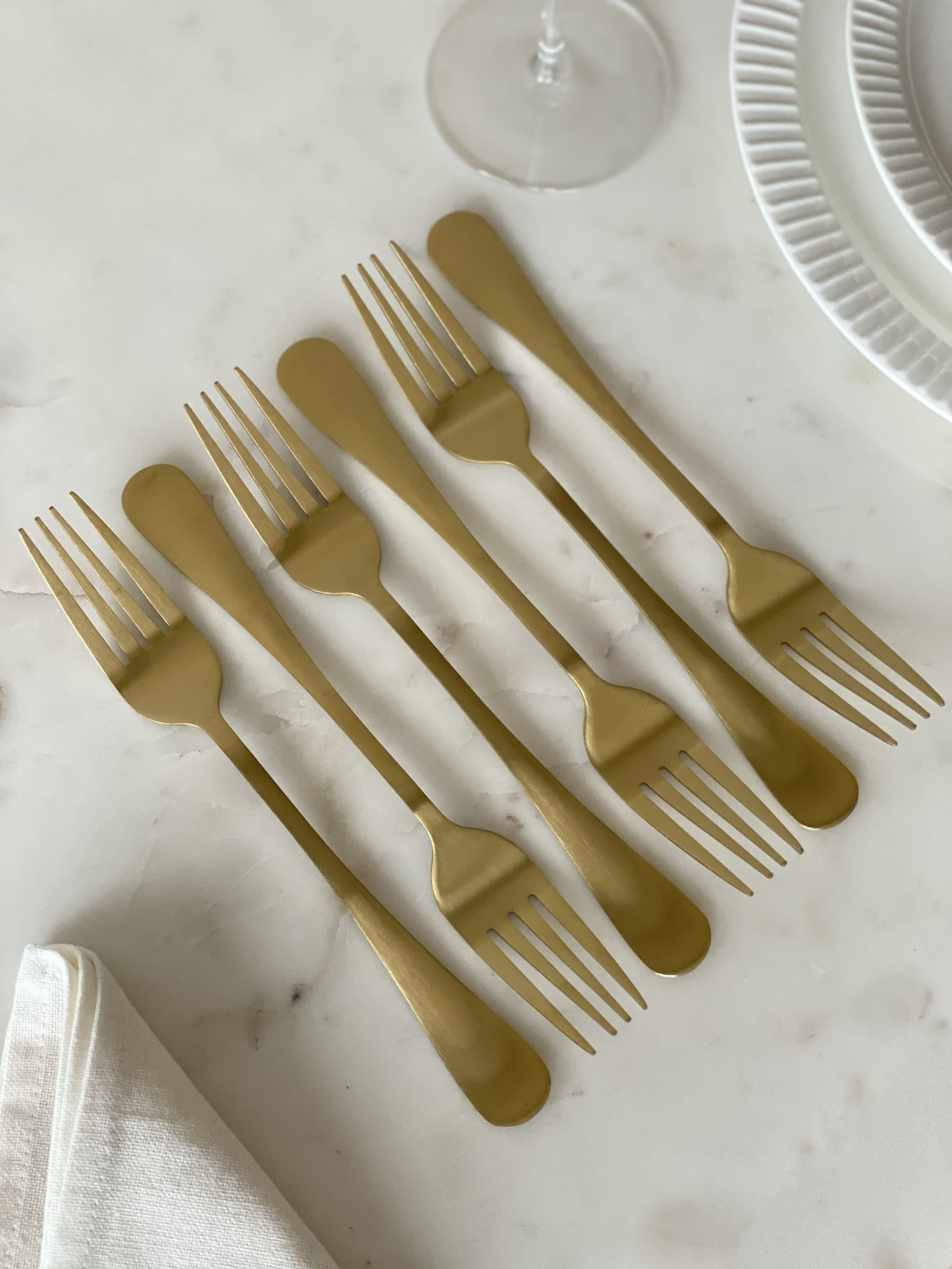 Gold Cutlery Set - 24pcs
