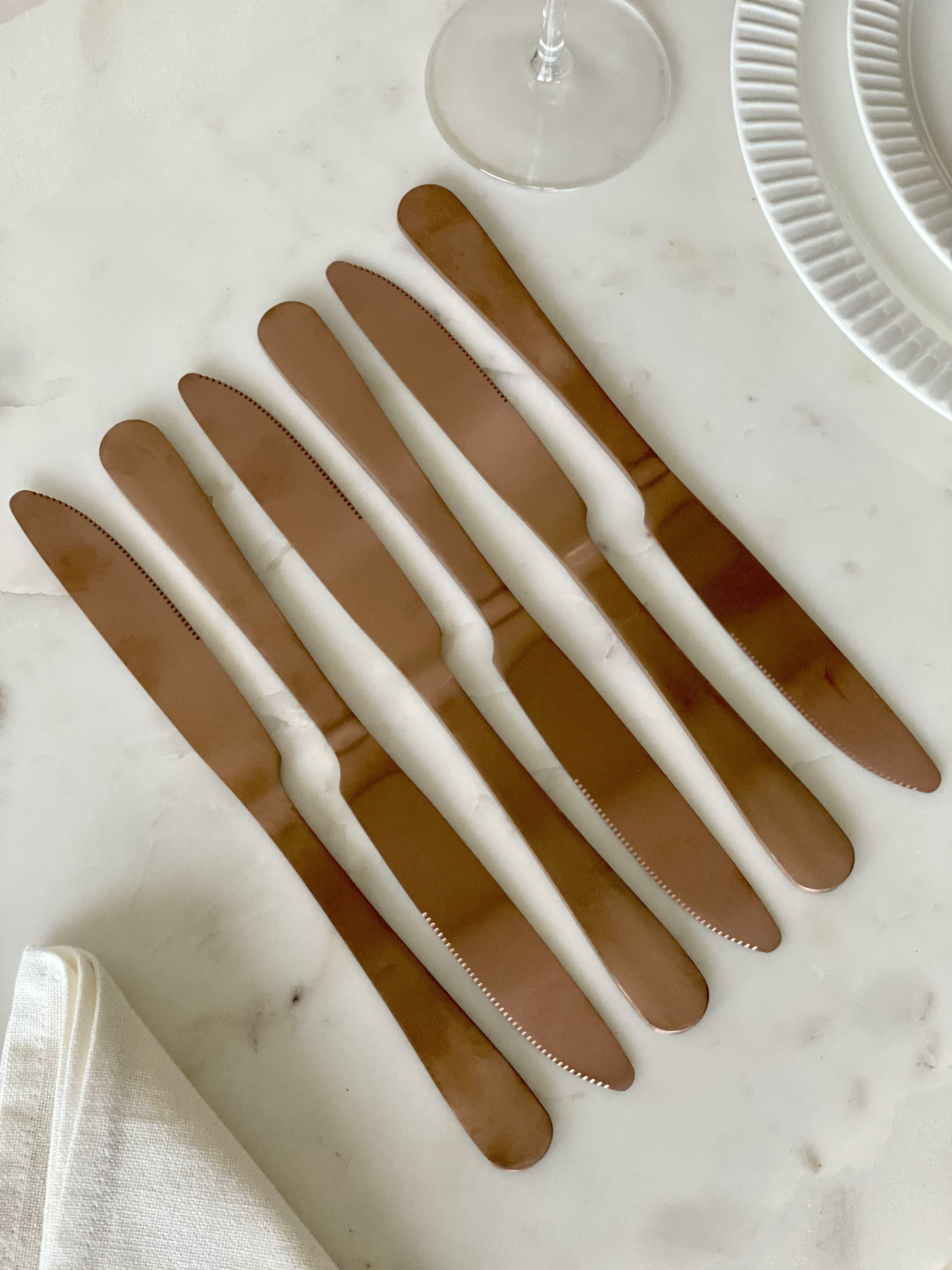 Rose Gold Cutlery Set - 24pcs