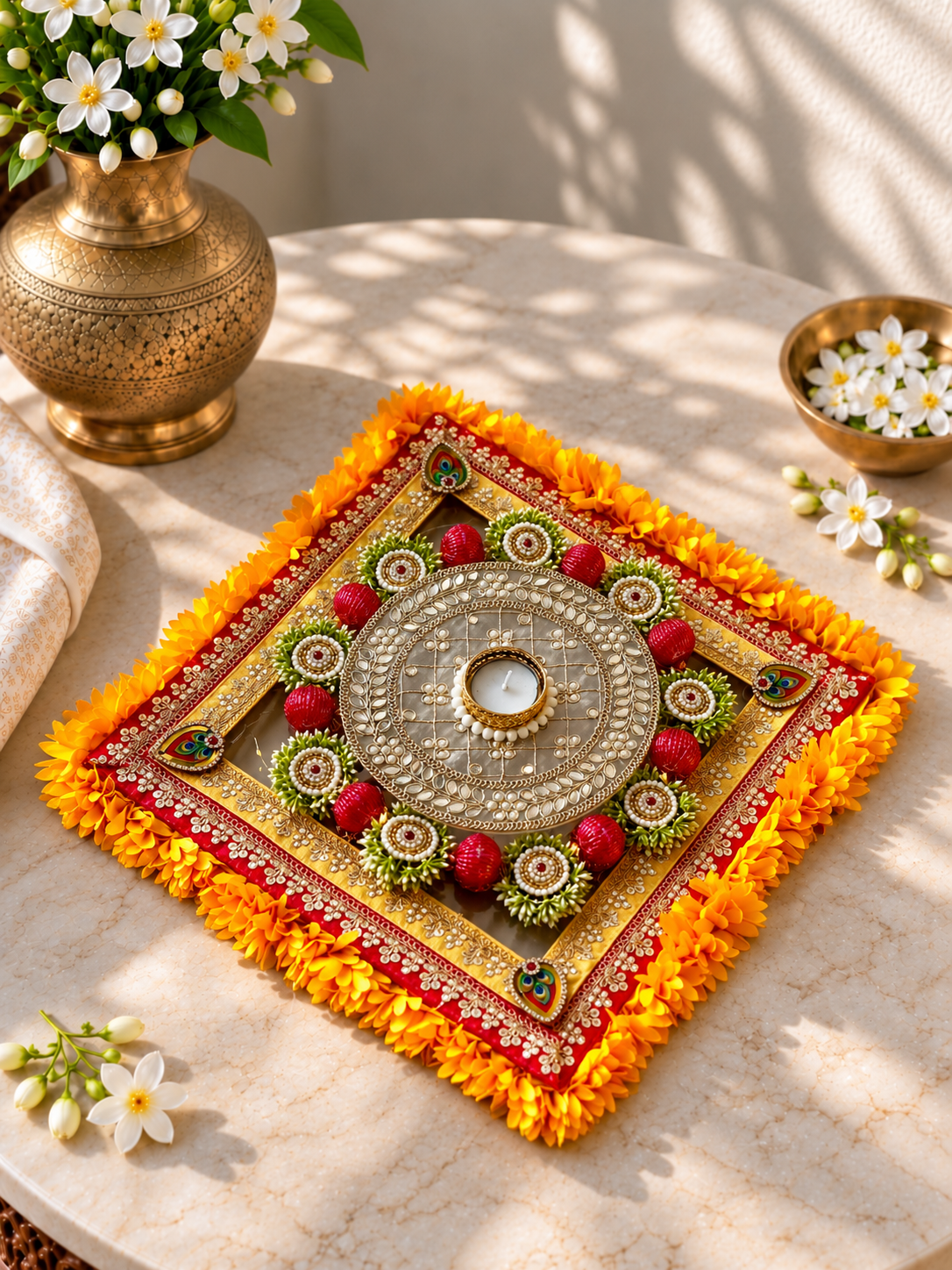 Festive Kundan Kamal Matt