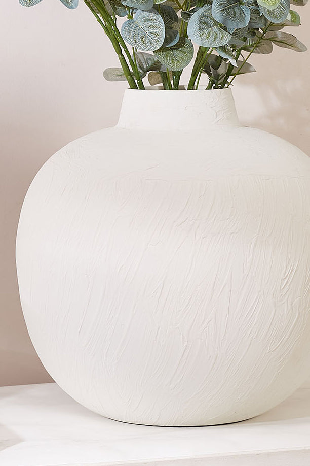 Nordic Bloom Off White Vase - Large