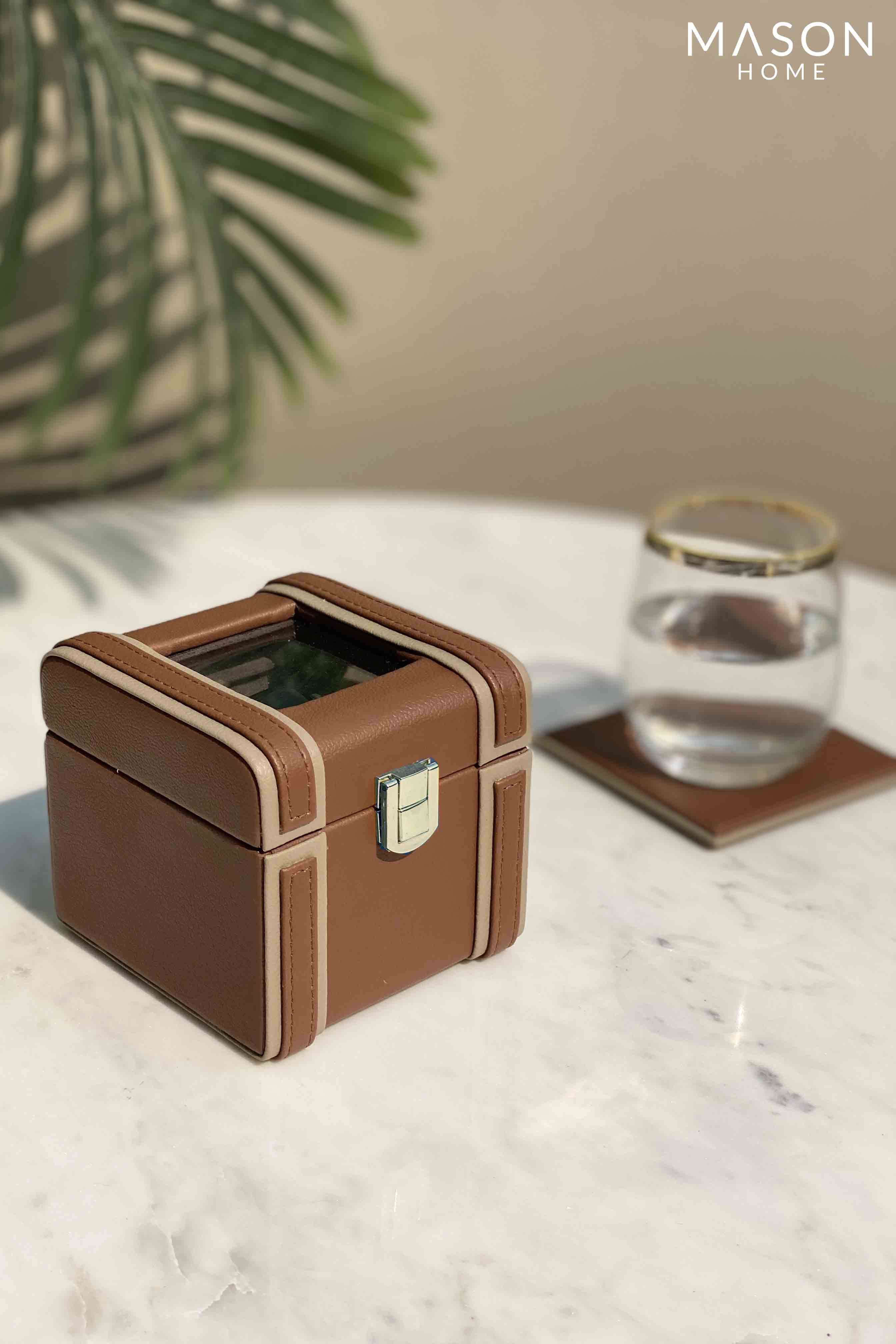 Naples Brown Watch Box - Single Slot