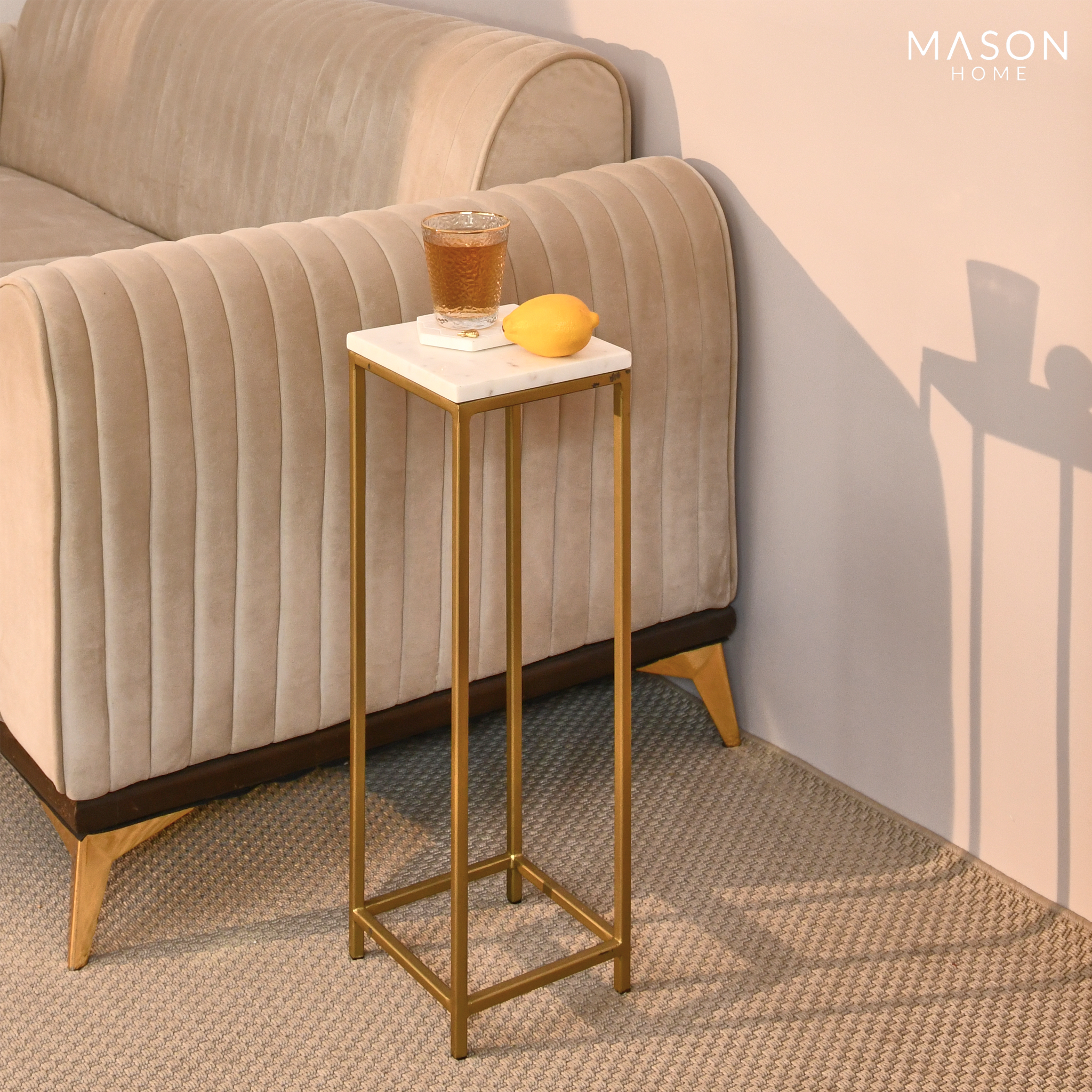 Rhodes Marble Drink Table