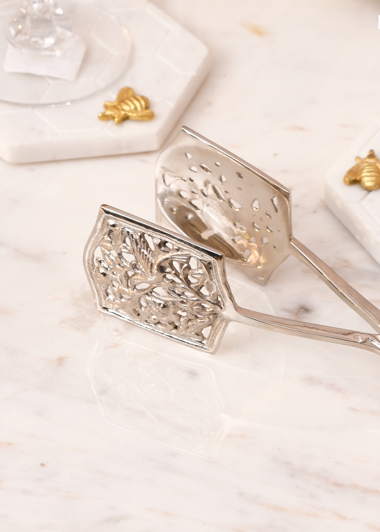 Royal Botanical Scissor Tongs - Silver