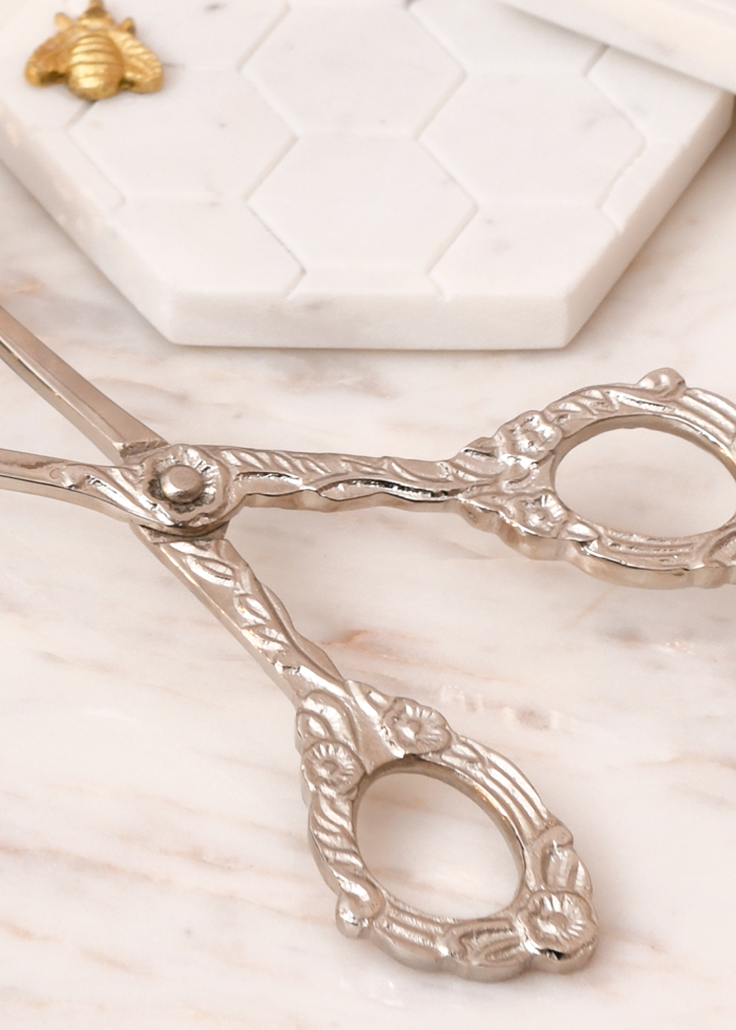 Royal Botanical Scissor Tongs - Silver
