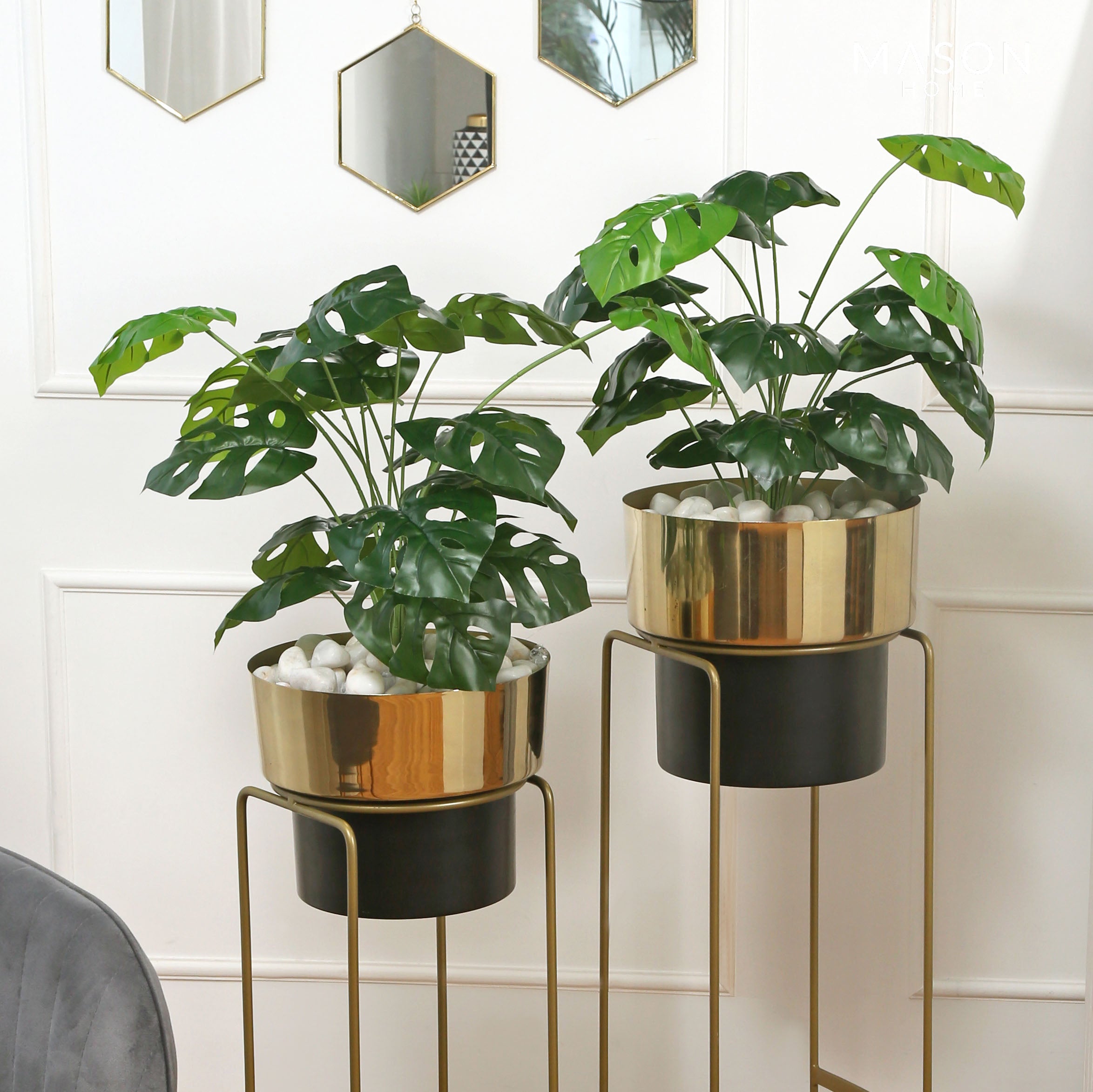 MADISON PLANTER - BLACK (SET OF 2)
