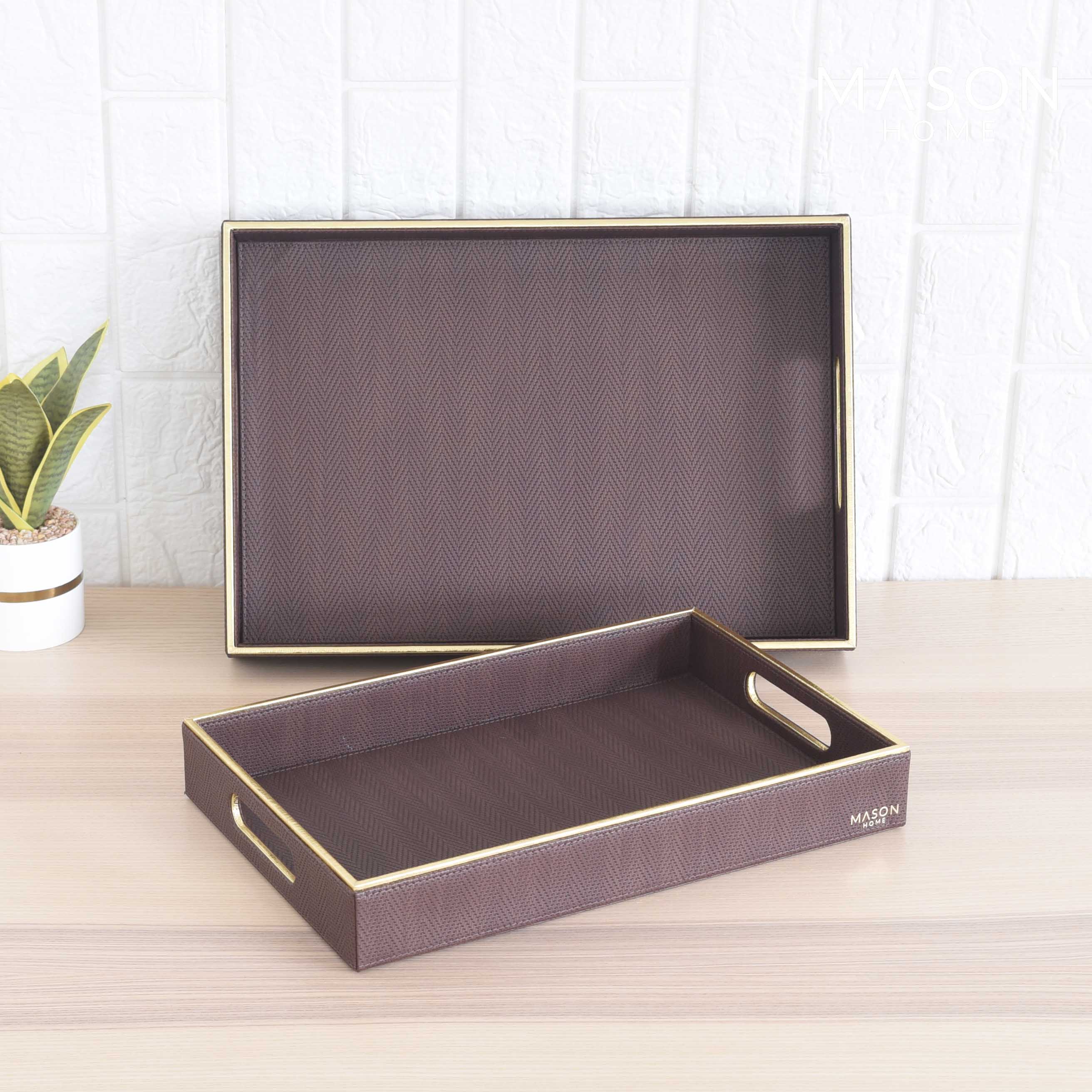 Hamilton Tray - Walnut Brown