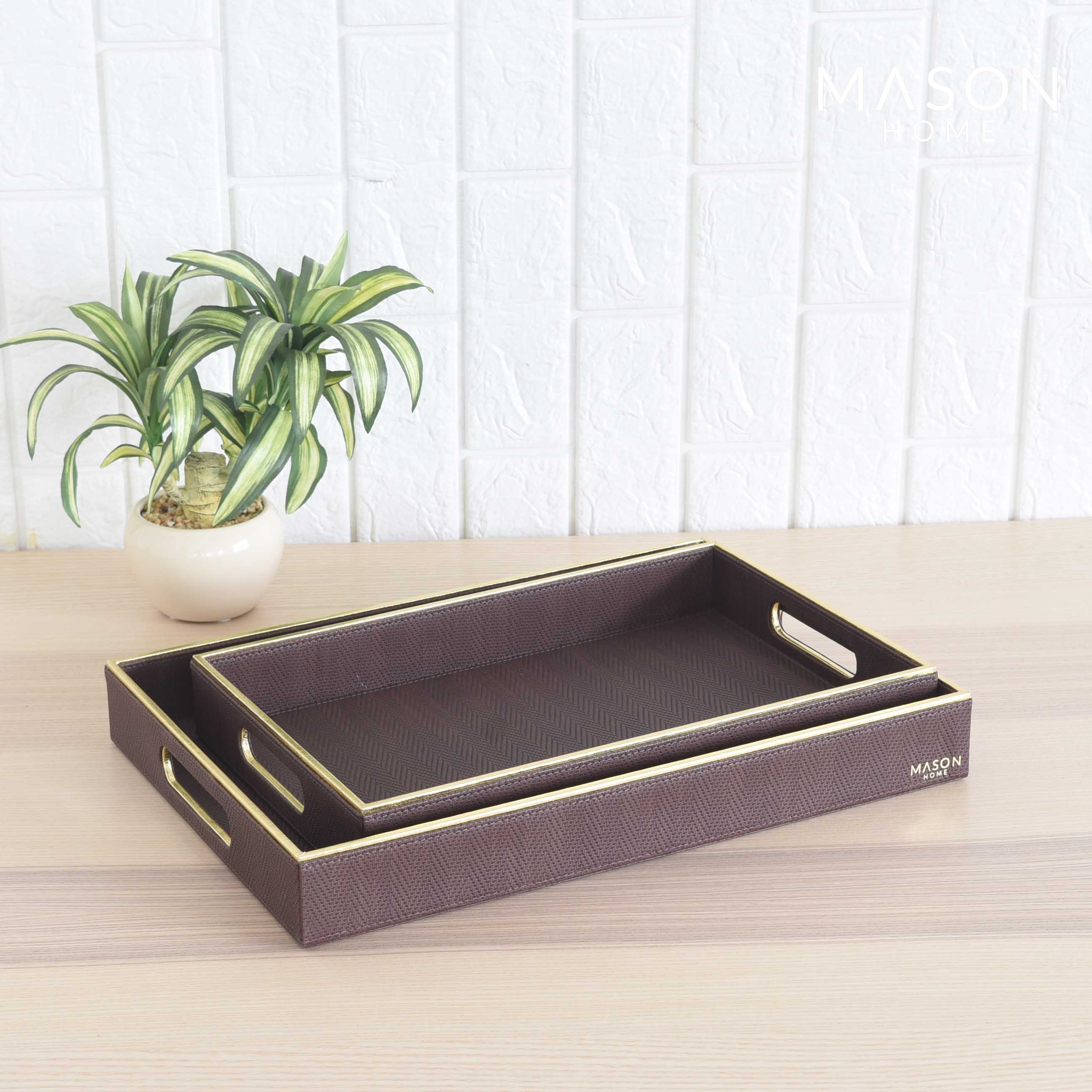 Hamilton Tray - Walnut Brown