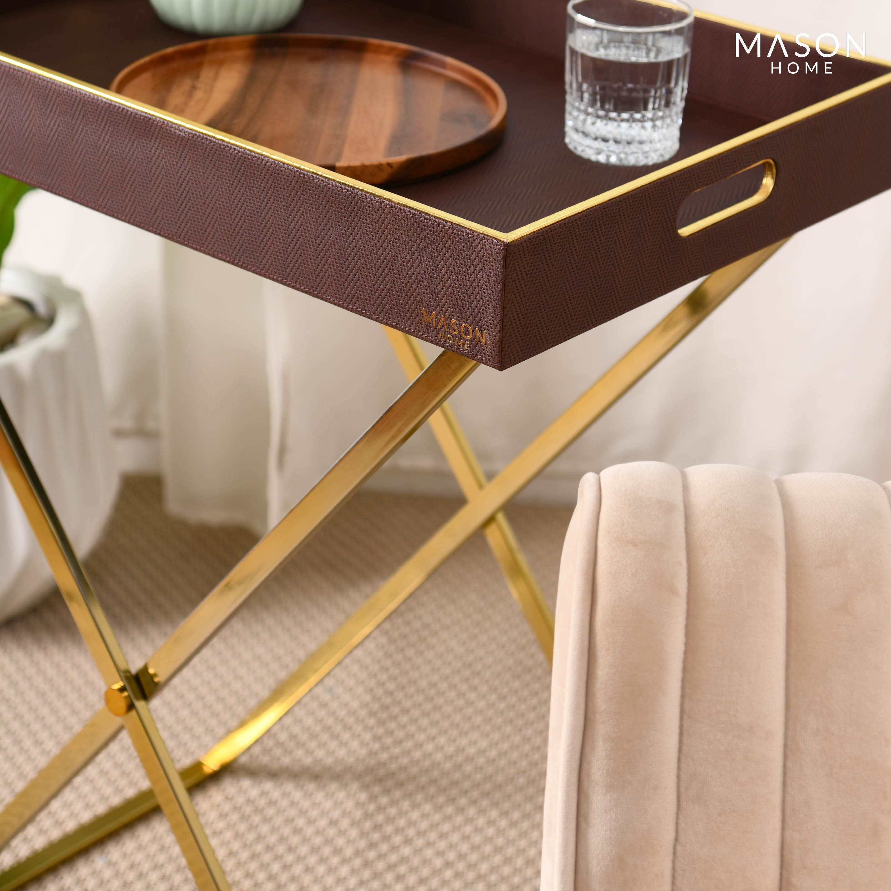 Hamilton Butler Tray - Walnut Brown