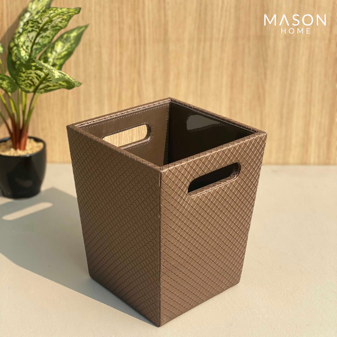 Braided Dustbin Brown