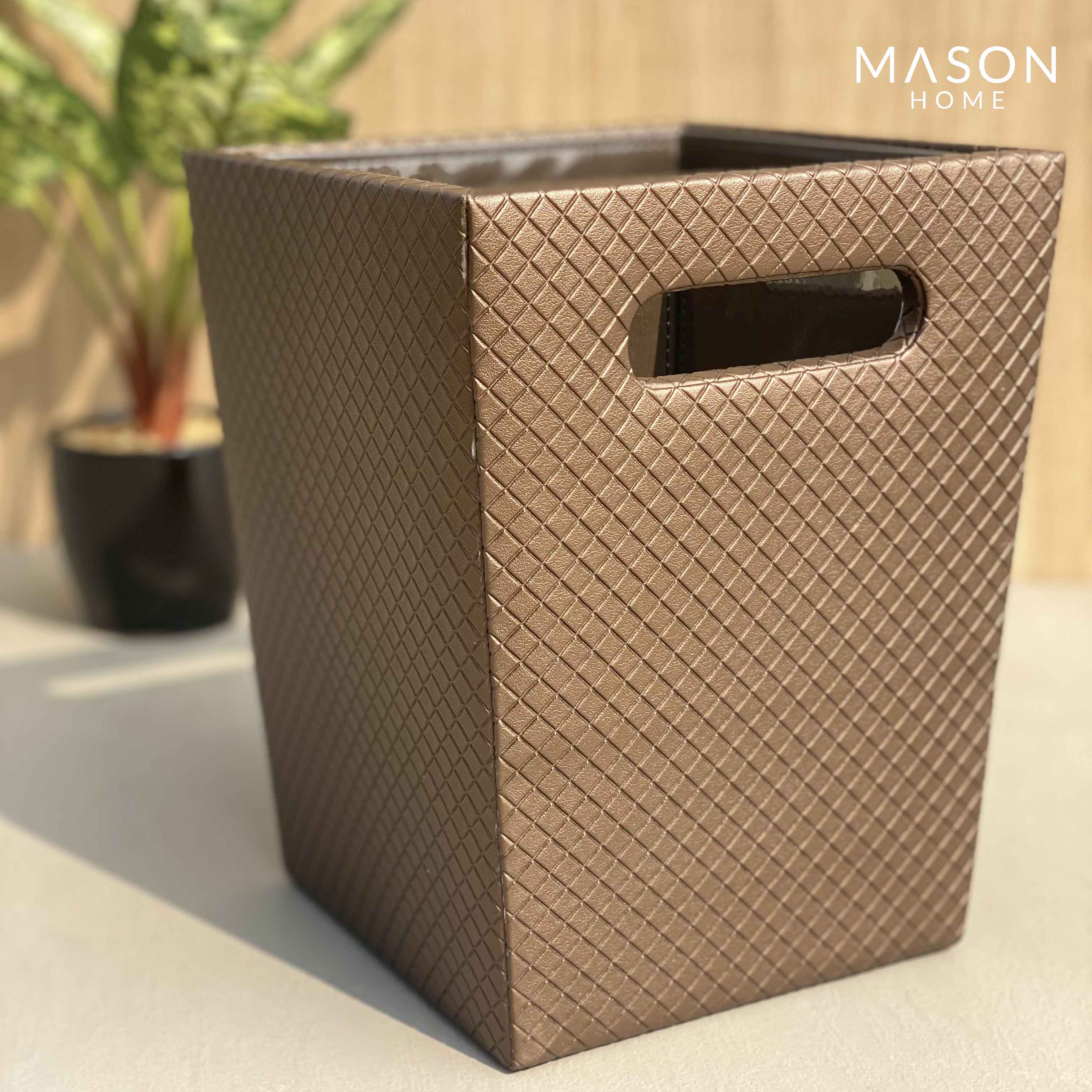 Braided Dustbin Brown