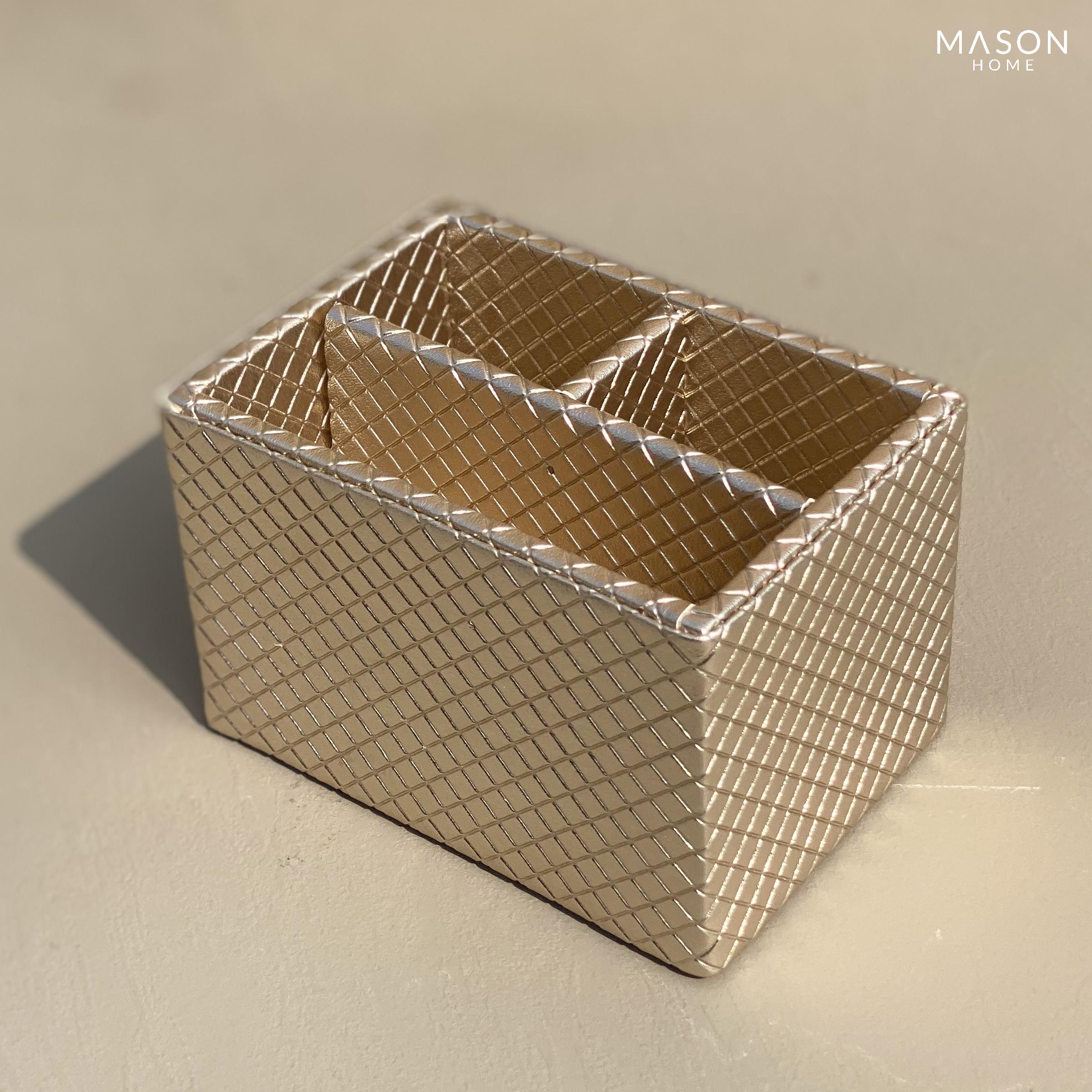 Braided Gold Cutlery Holder