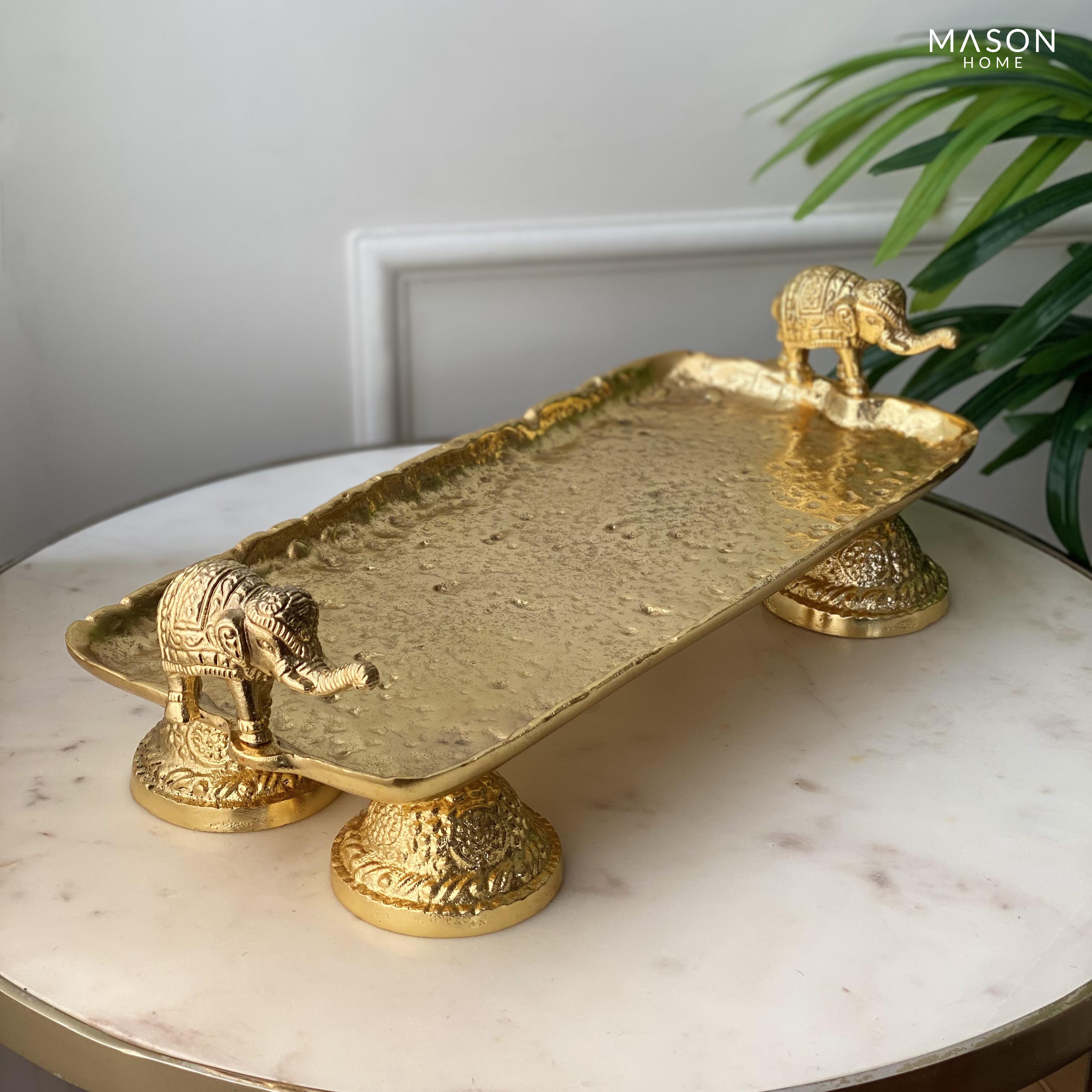 Elephant Gold Tray