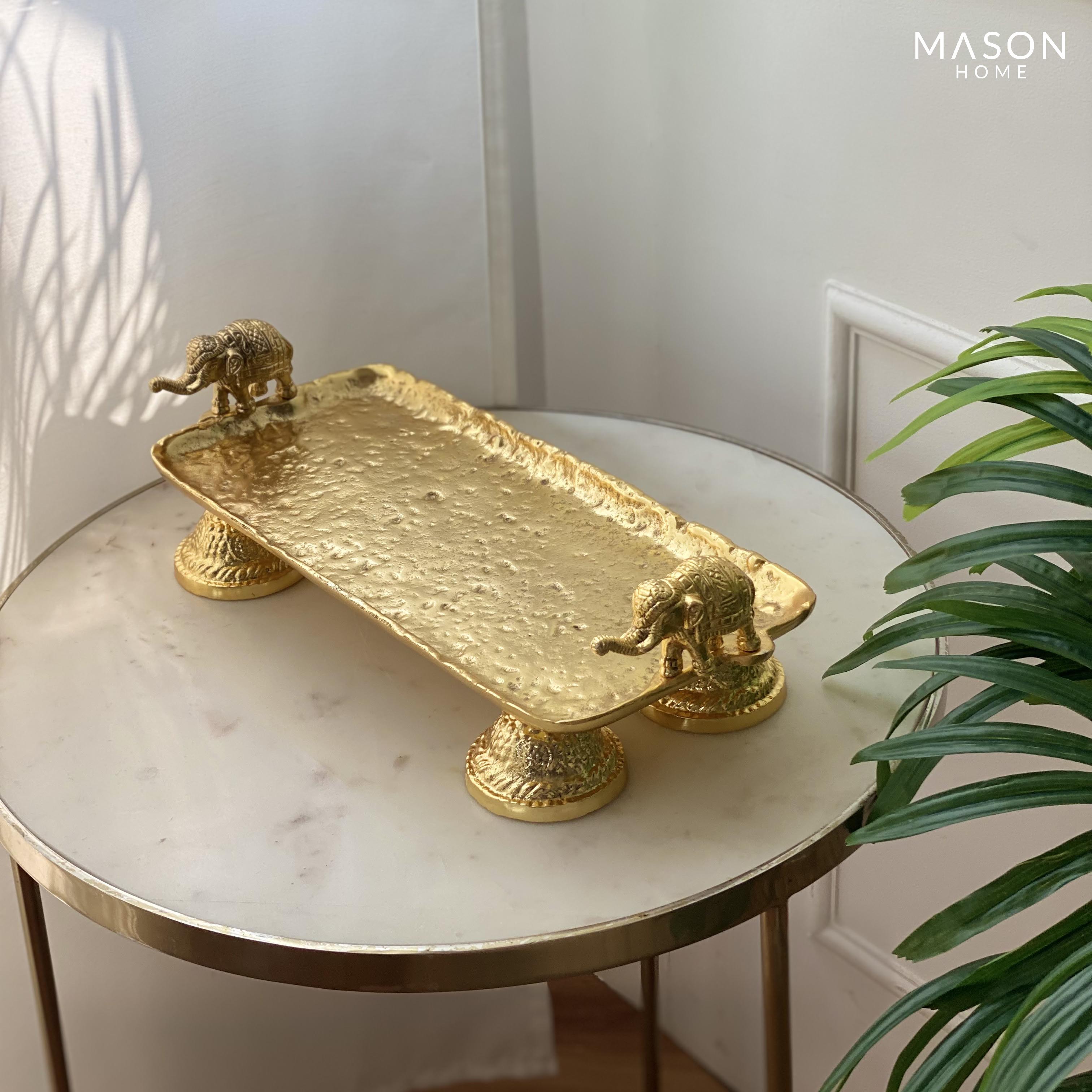 Elephant Gold Tray