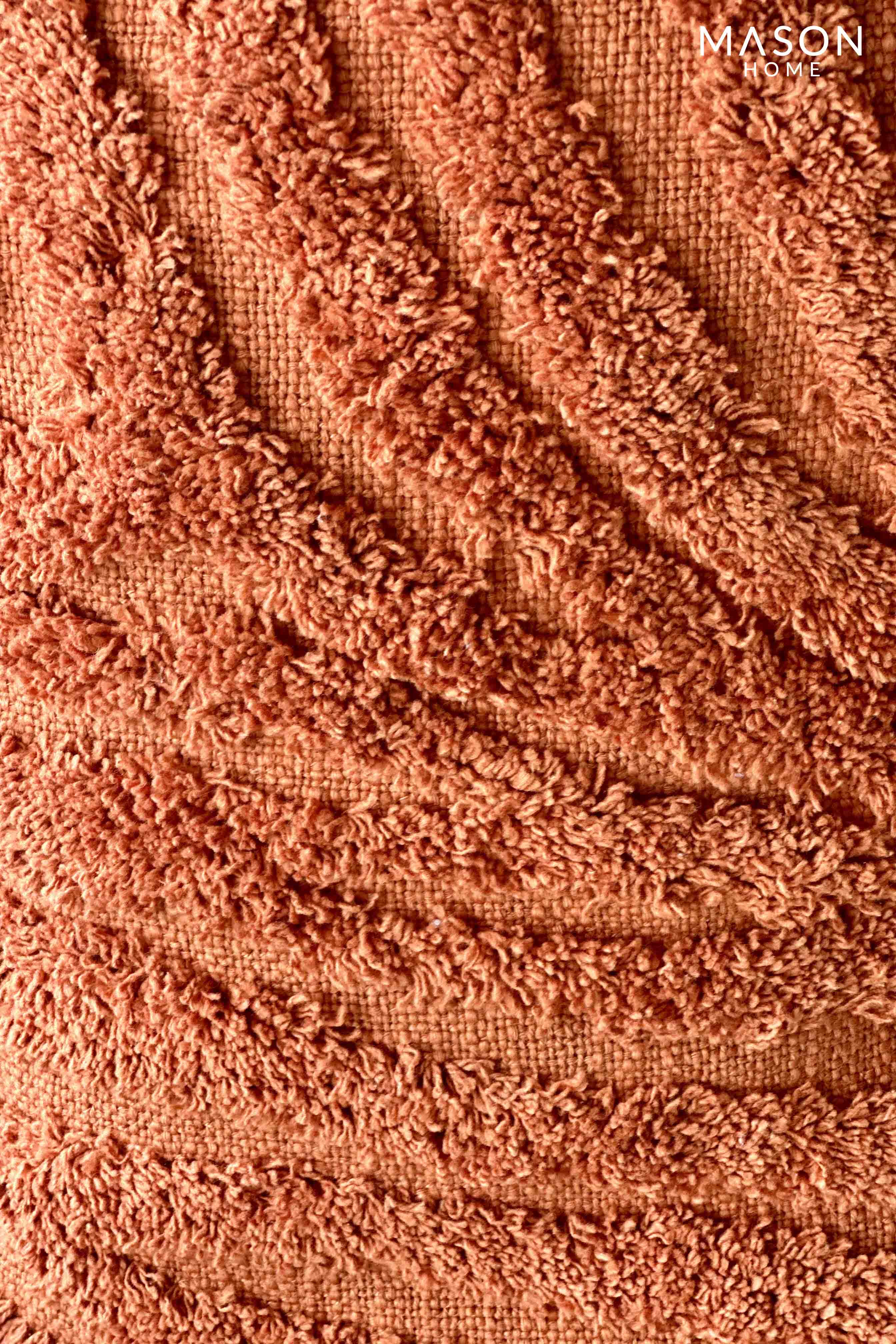Burnt Orange Cottage Throw Cushion Cover