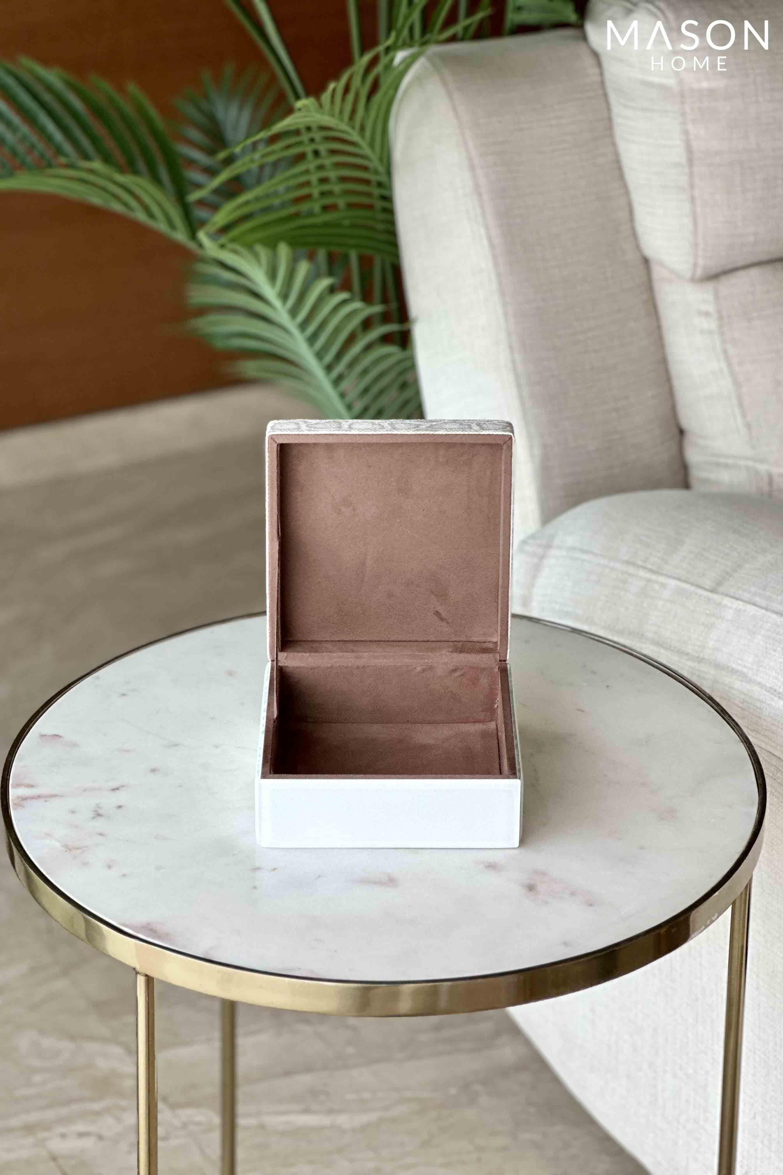 Luxe Ivory And Gold Box