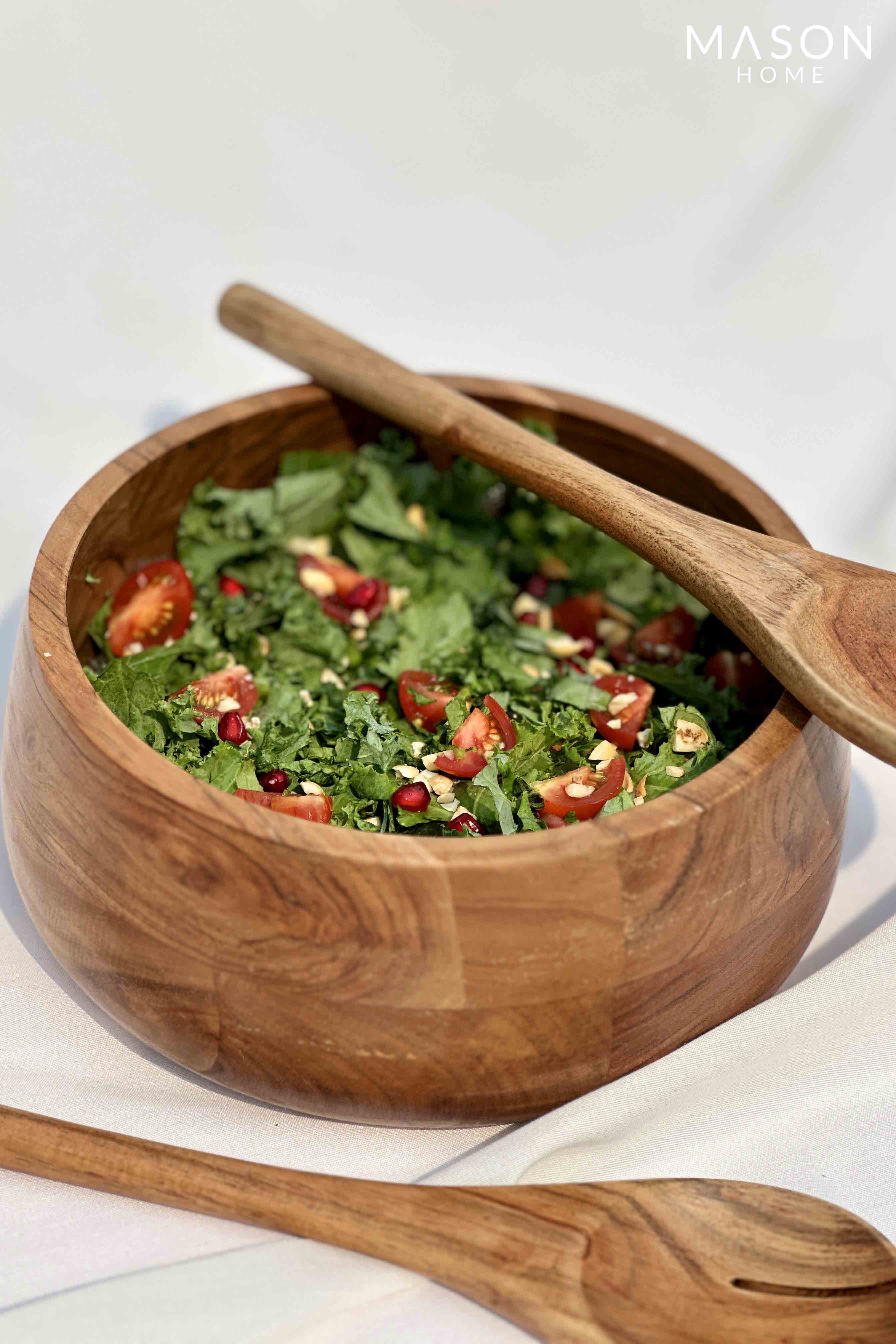 Vienna Acacia Salad Bowl With Server – Mason Home by Amarsons - Lifestyle &  Decor